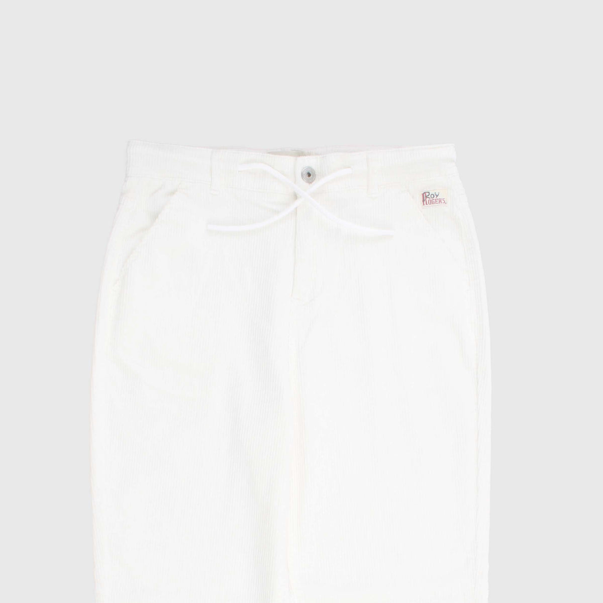White Velvet Trousers for Boy by ROY ROGERS