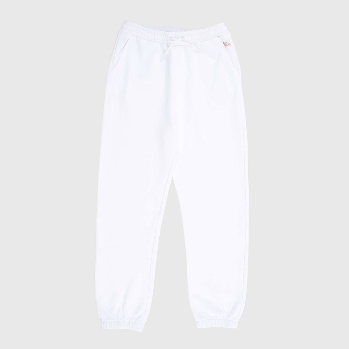 White Cotton Jumpsuit Trousers for Boys by ROY ROGER'S