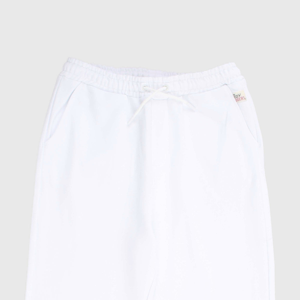 White Cotton Jumpsuit Trousers for Boys by ROY ROGER'S