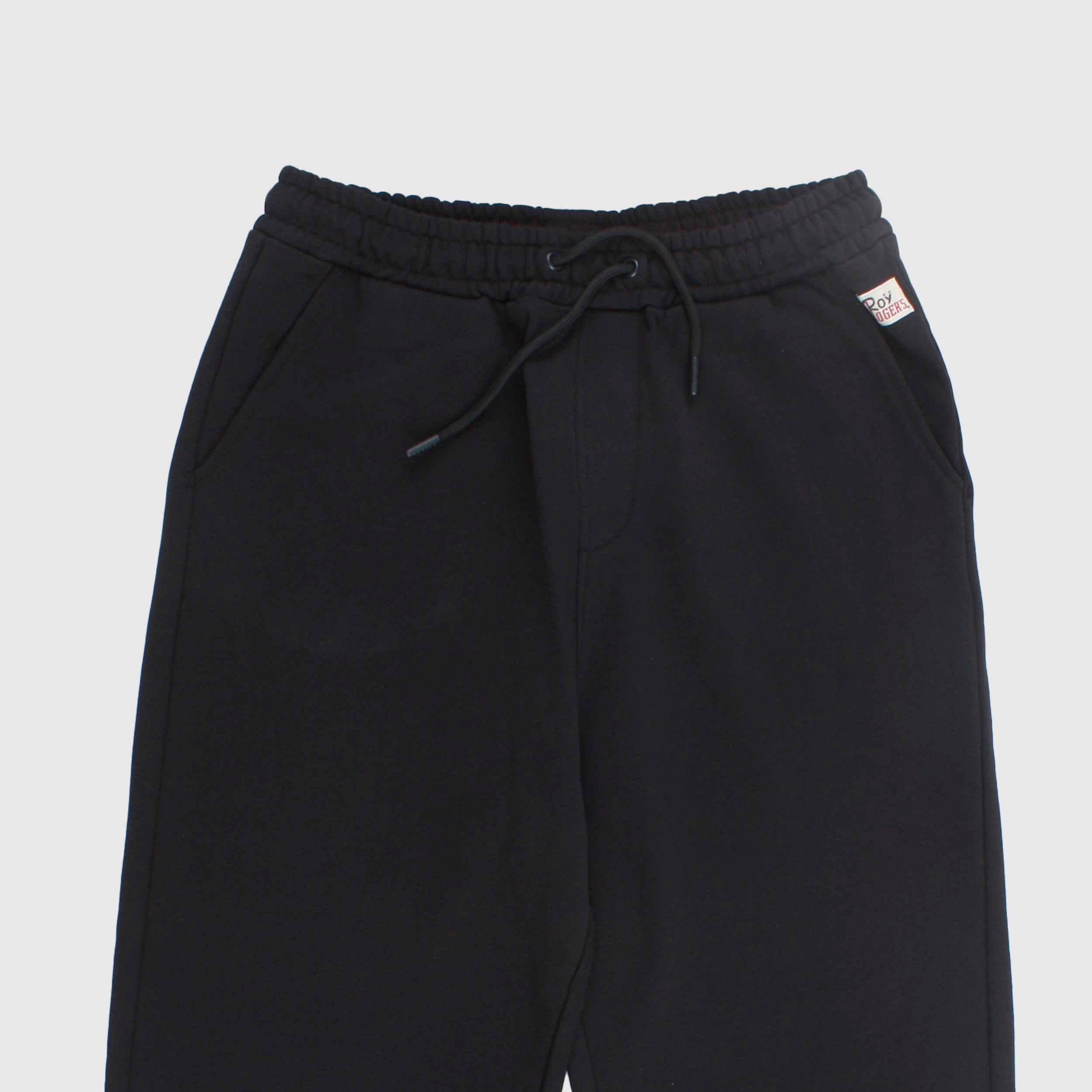 Pantalone Tuta Nero in Cotone per Ragazzo by ROY ROGERS