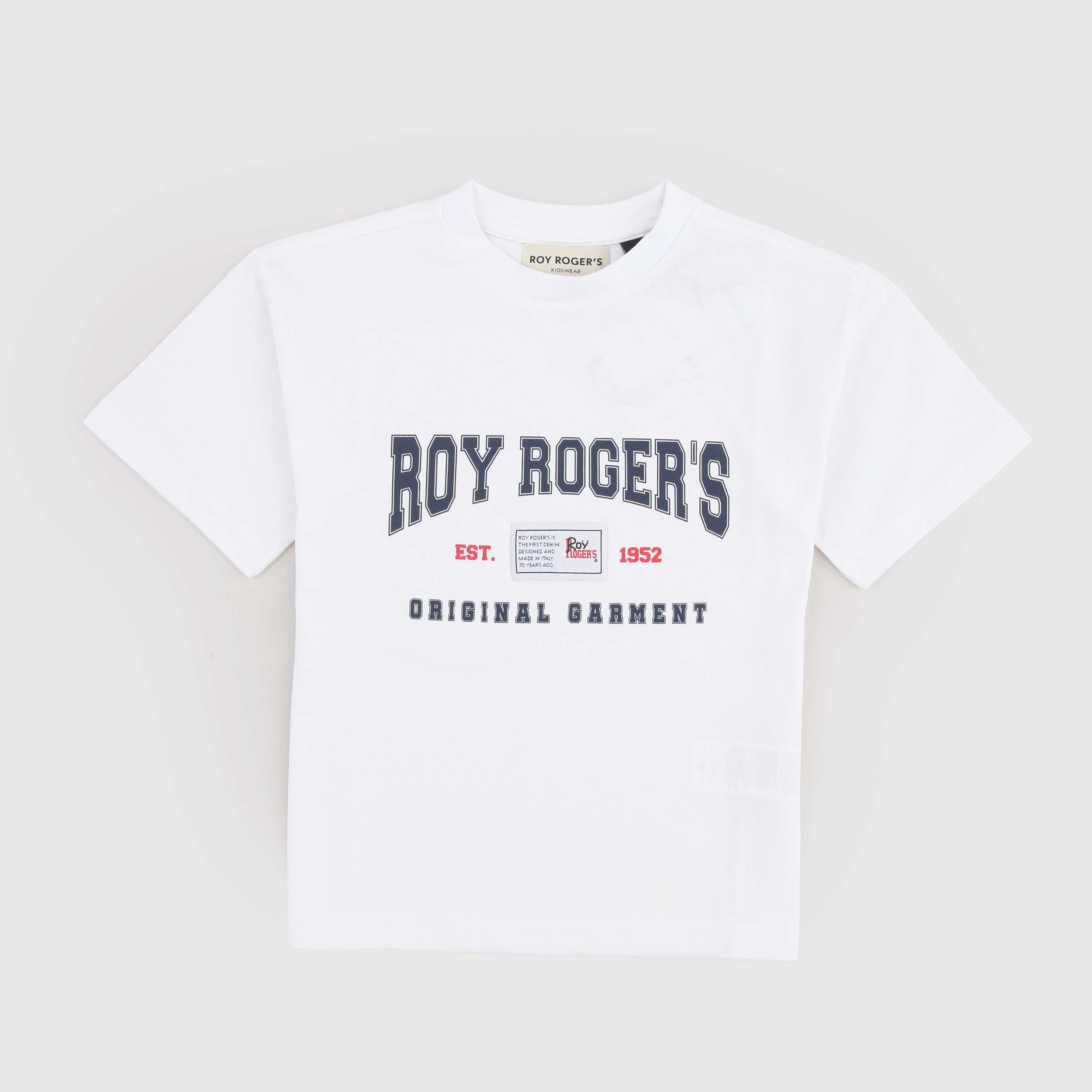 White T-shirt with Iconic ROY ROGERS Signature