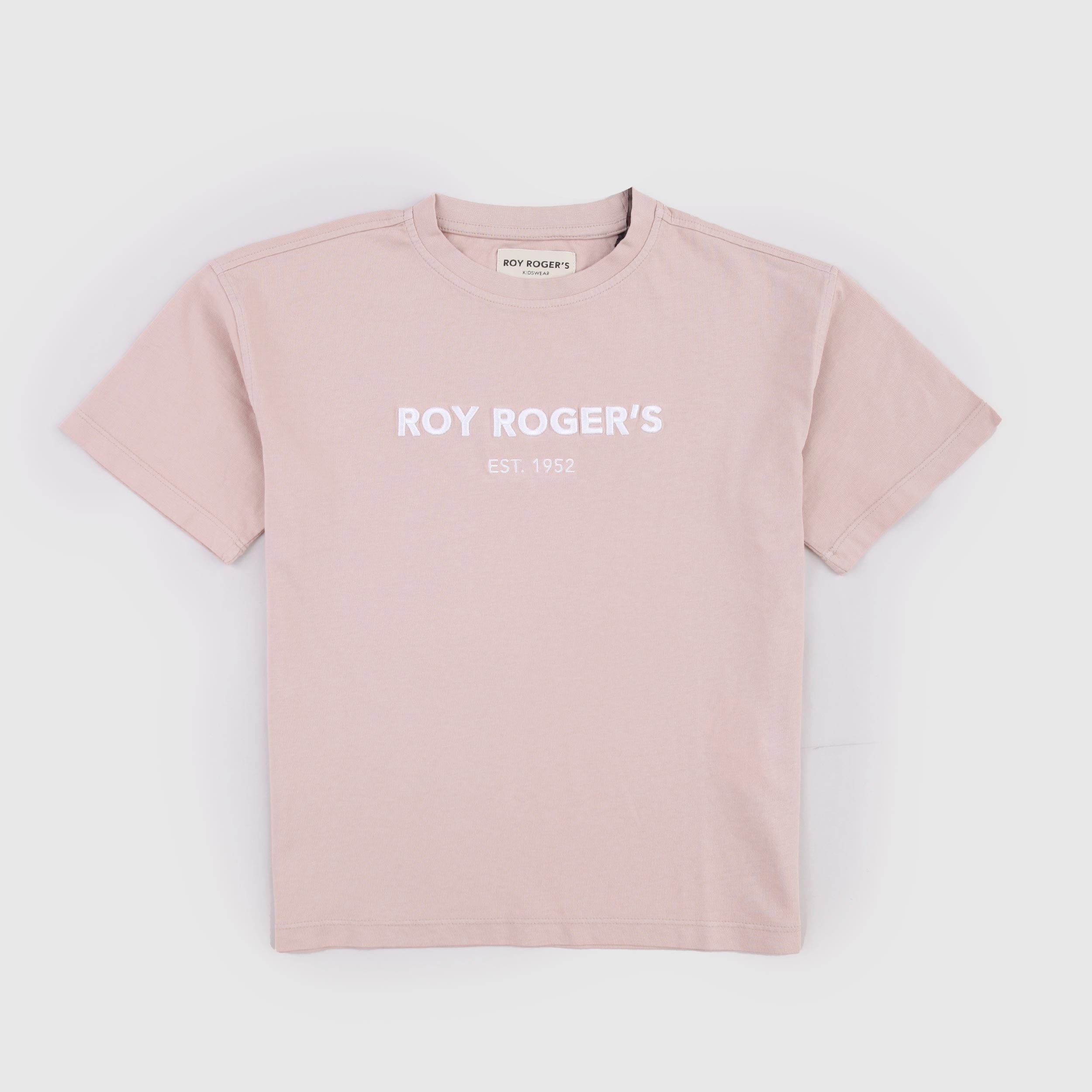 Powder Pink T-Shirt with Front Print by ROY ROGERS
