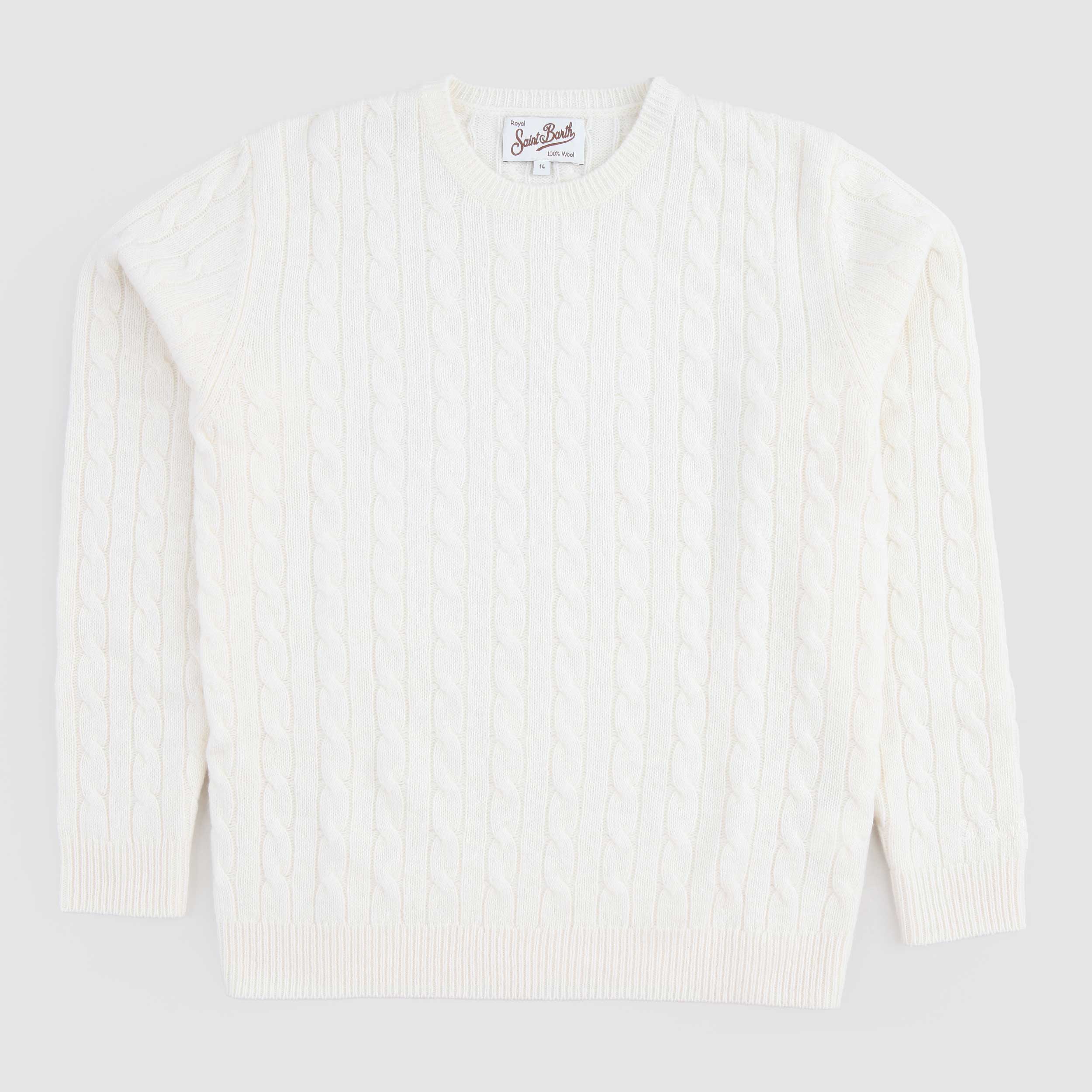 MC2 SAINT BARTH White Cashmere Blend Sweater 