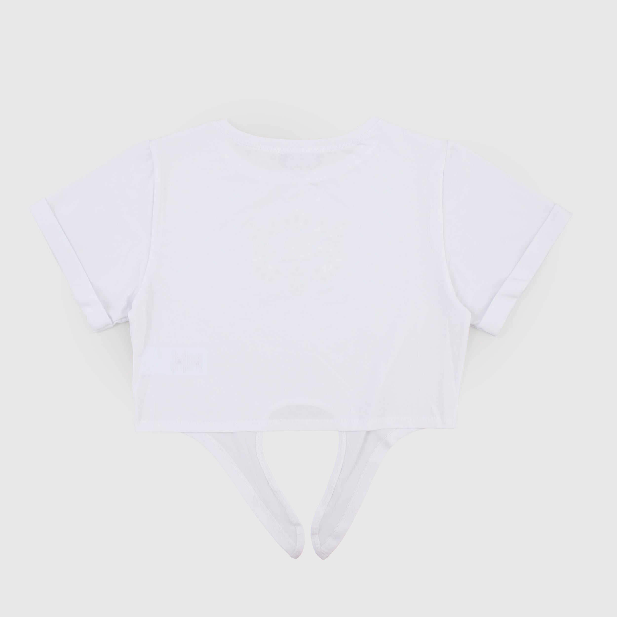 T-shirt Bianca in Tessuto Stretch Firmata ERMANNO SCERVINO