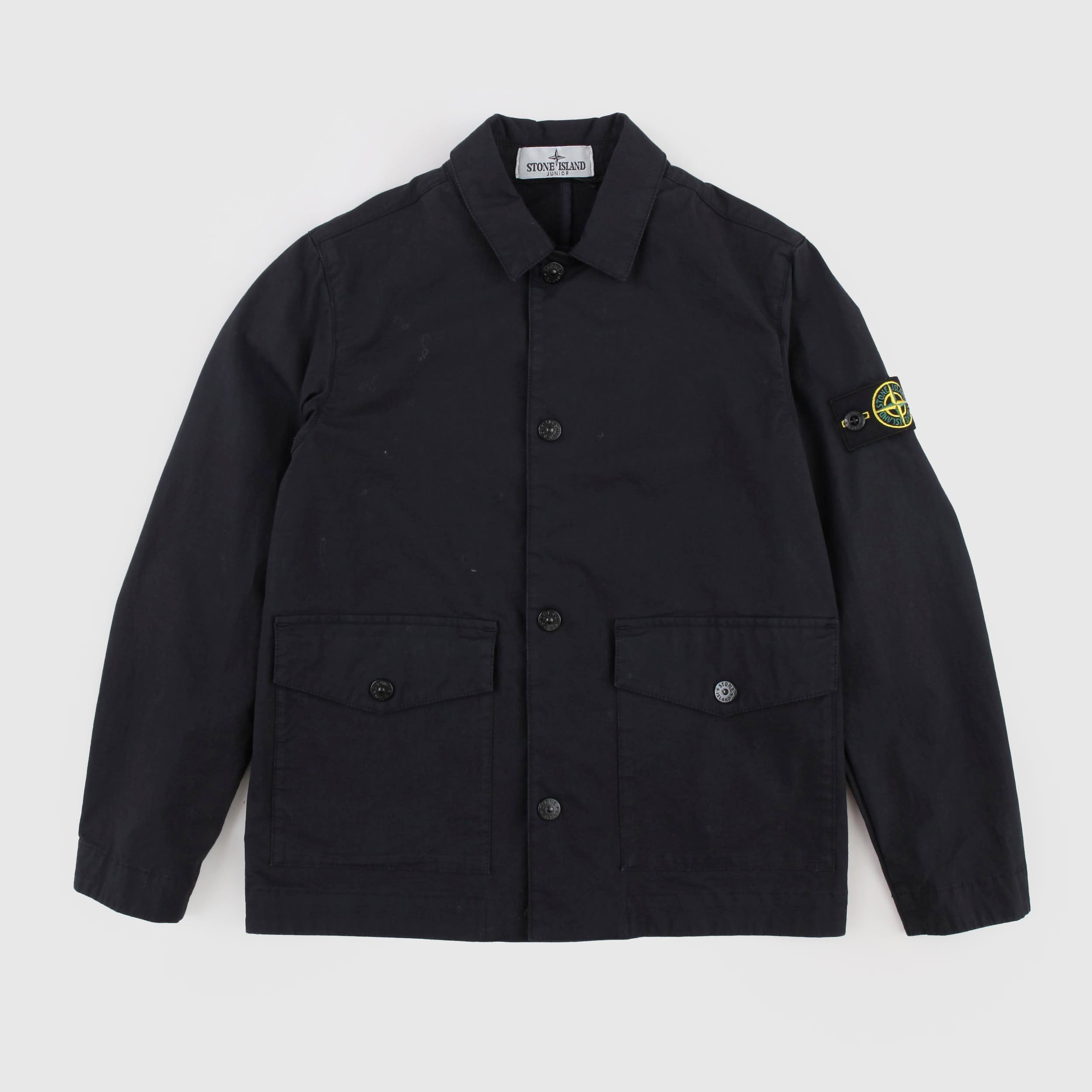 Black Jacket with Patch Pocket by STONE ISLAND