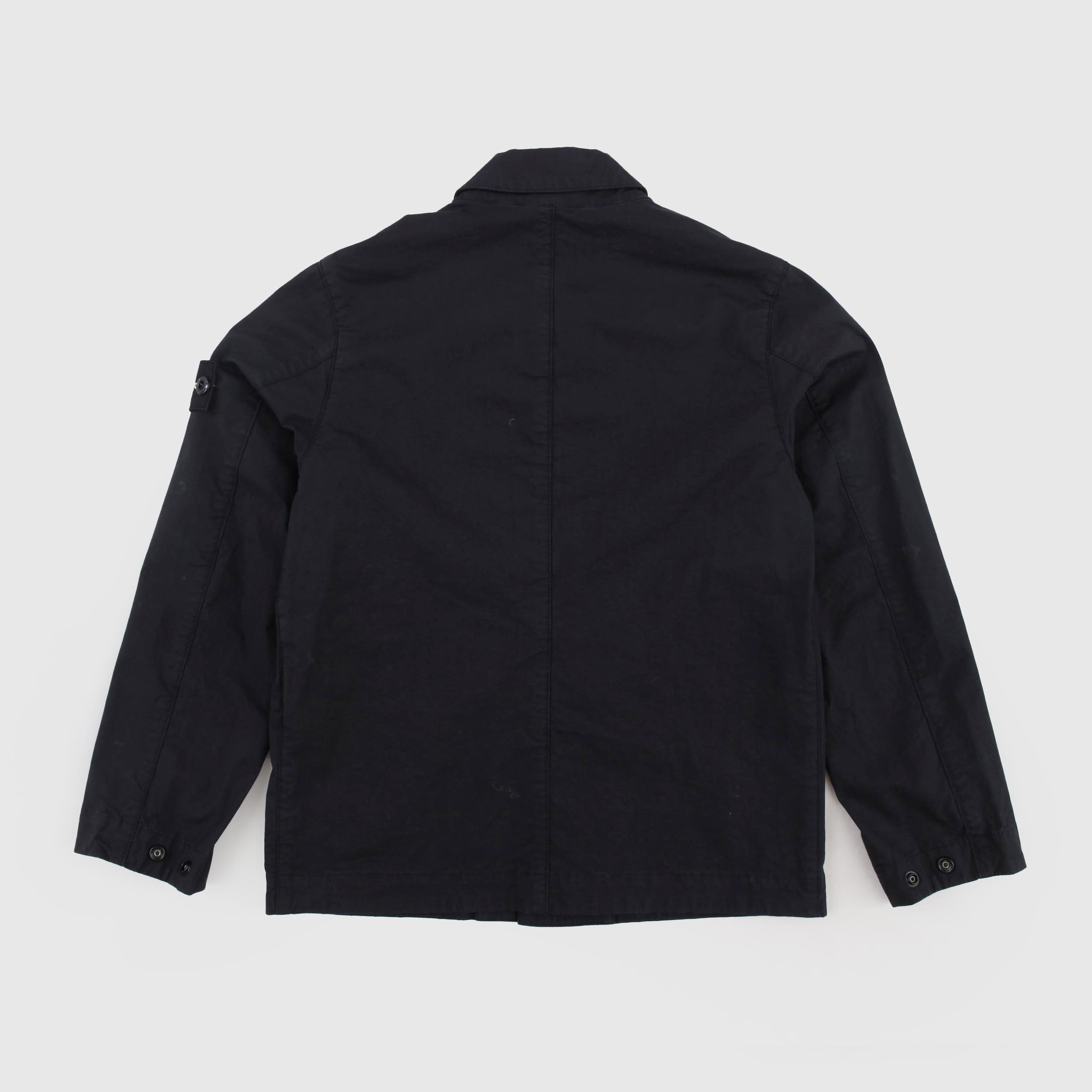 Black Jacket with Patch Pocket by STONE ISLAND