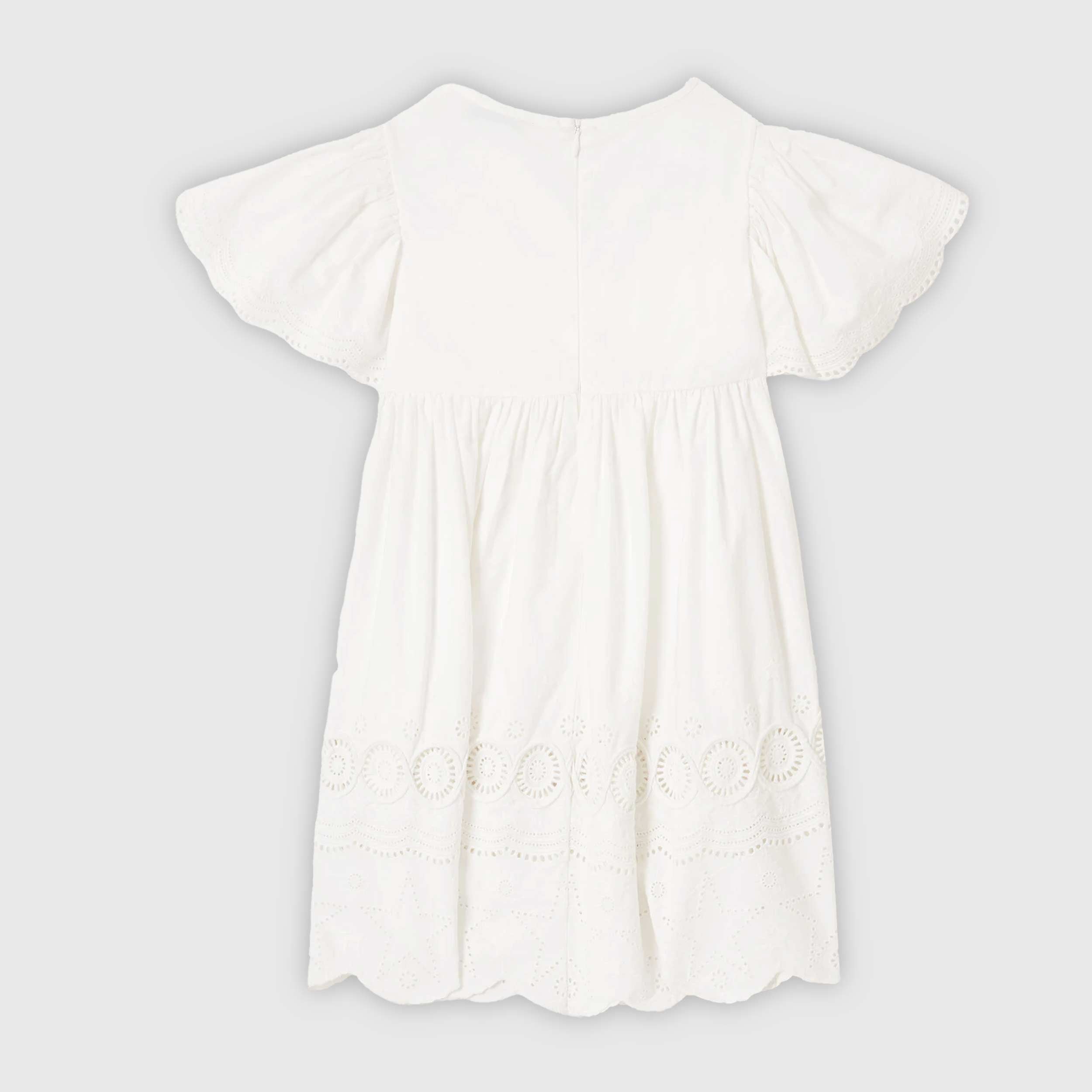White Dress with Small Embroideries by STELLA MCCARTNEY