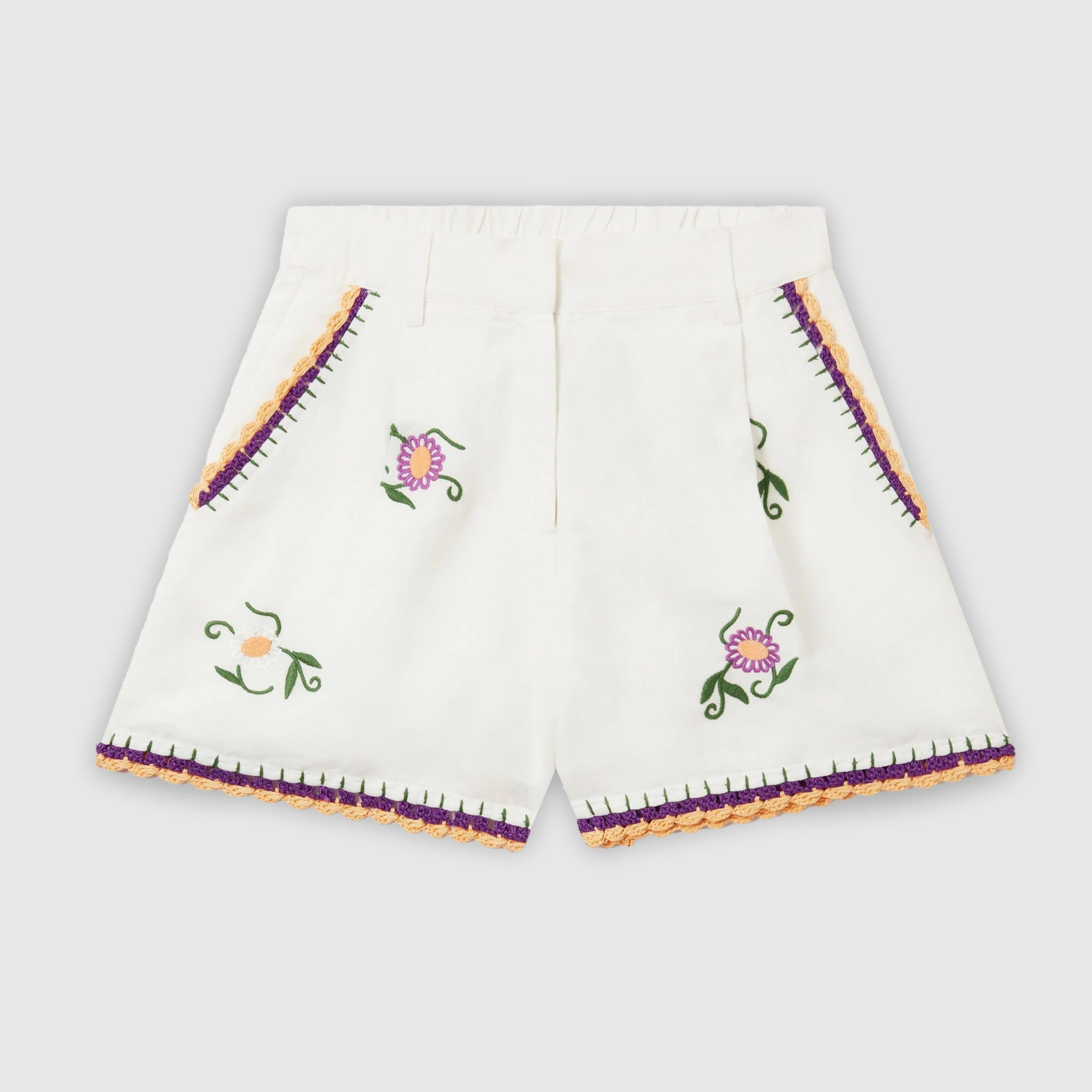 White Bermuda Shorts with STELLA MCCARTNEY Trim