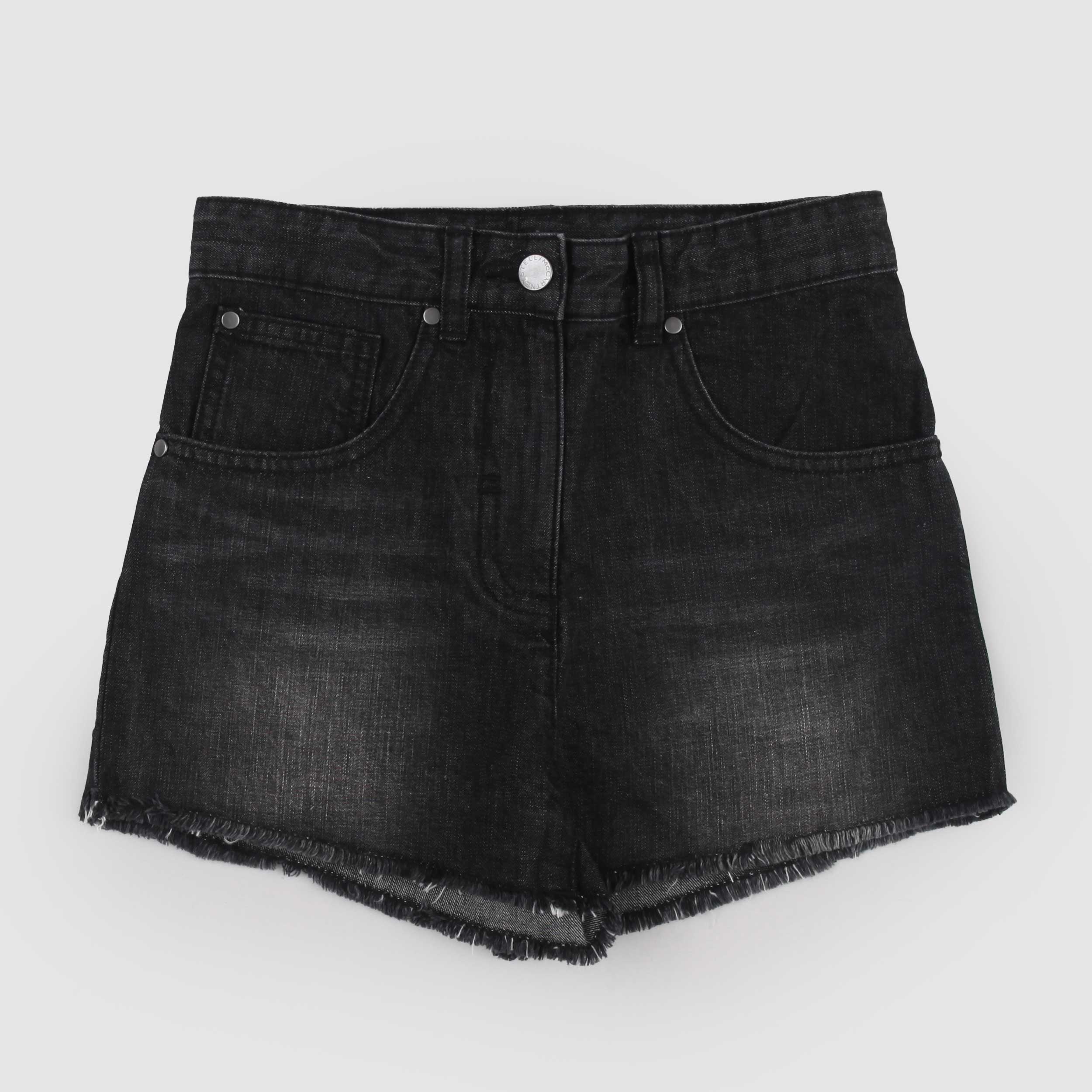 STELLA MCCARTNEY Black Five-Pocket Shorts