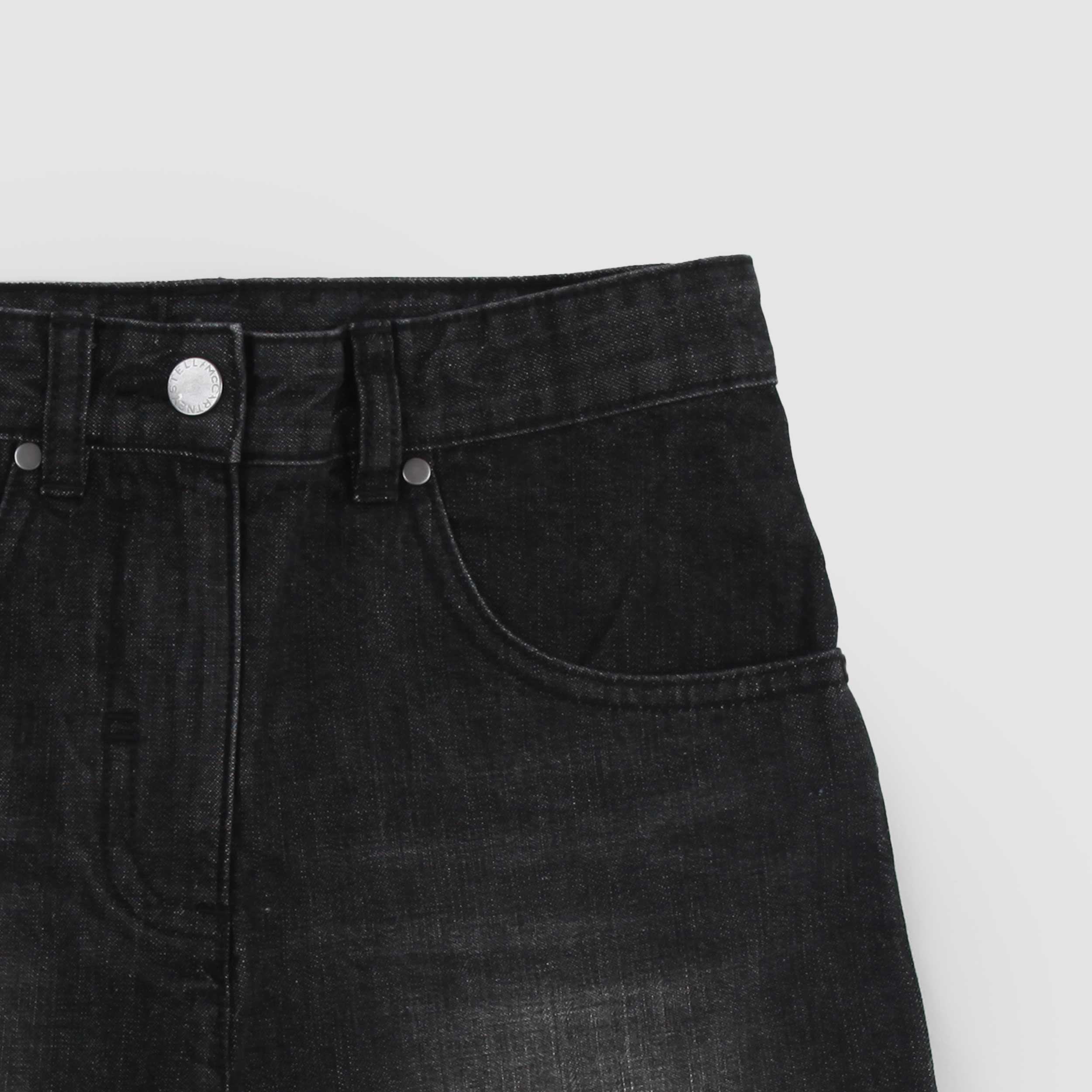 STELLA MCCARTNEY Black Five-Pocket Shorts