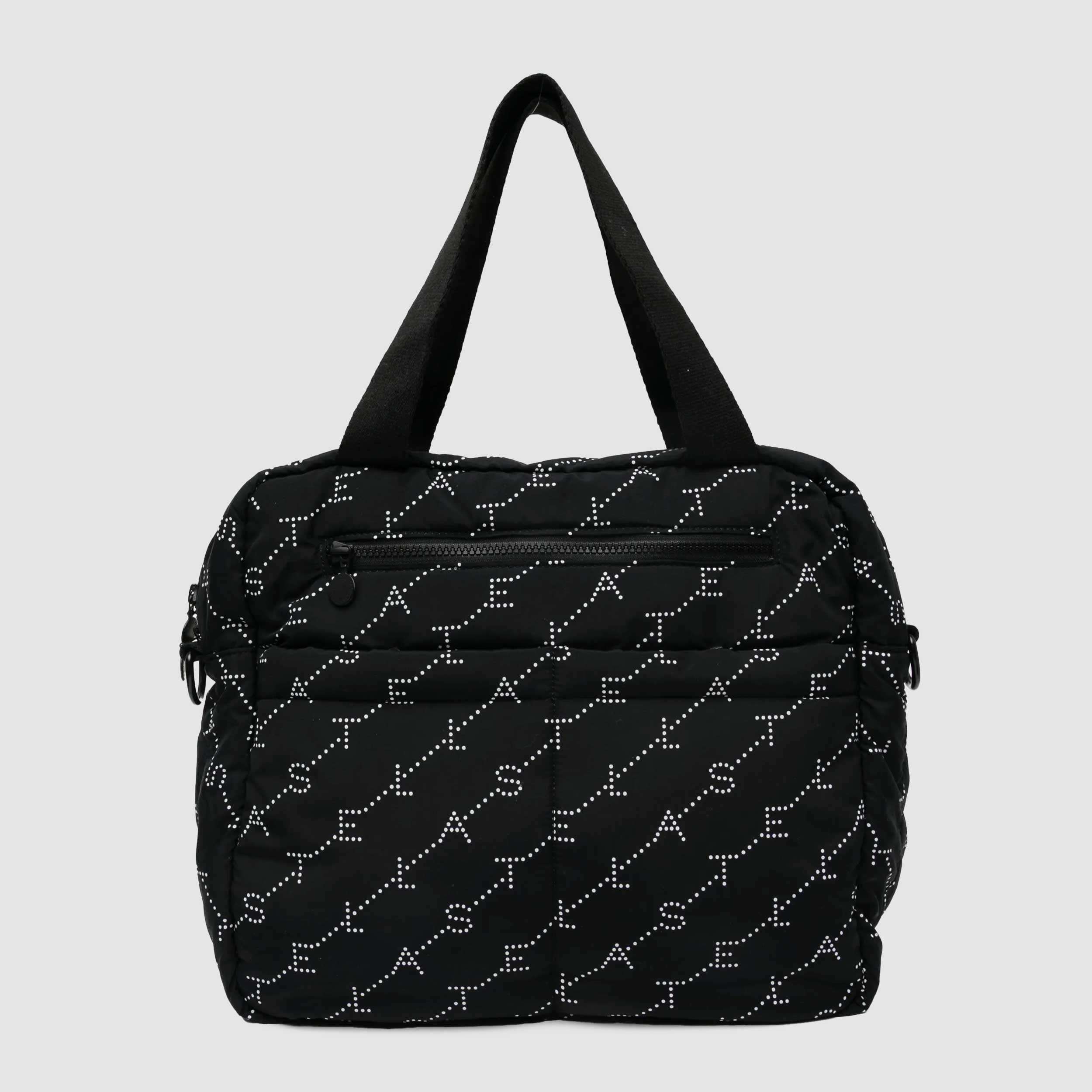 Black Tote Bag with All-Over Logo by STELLA MCCARTNEY