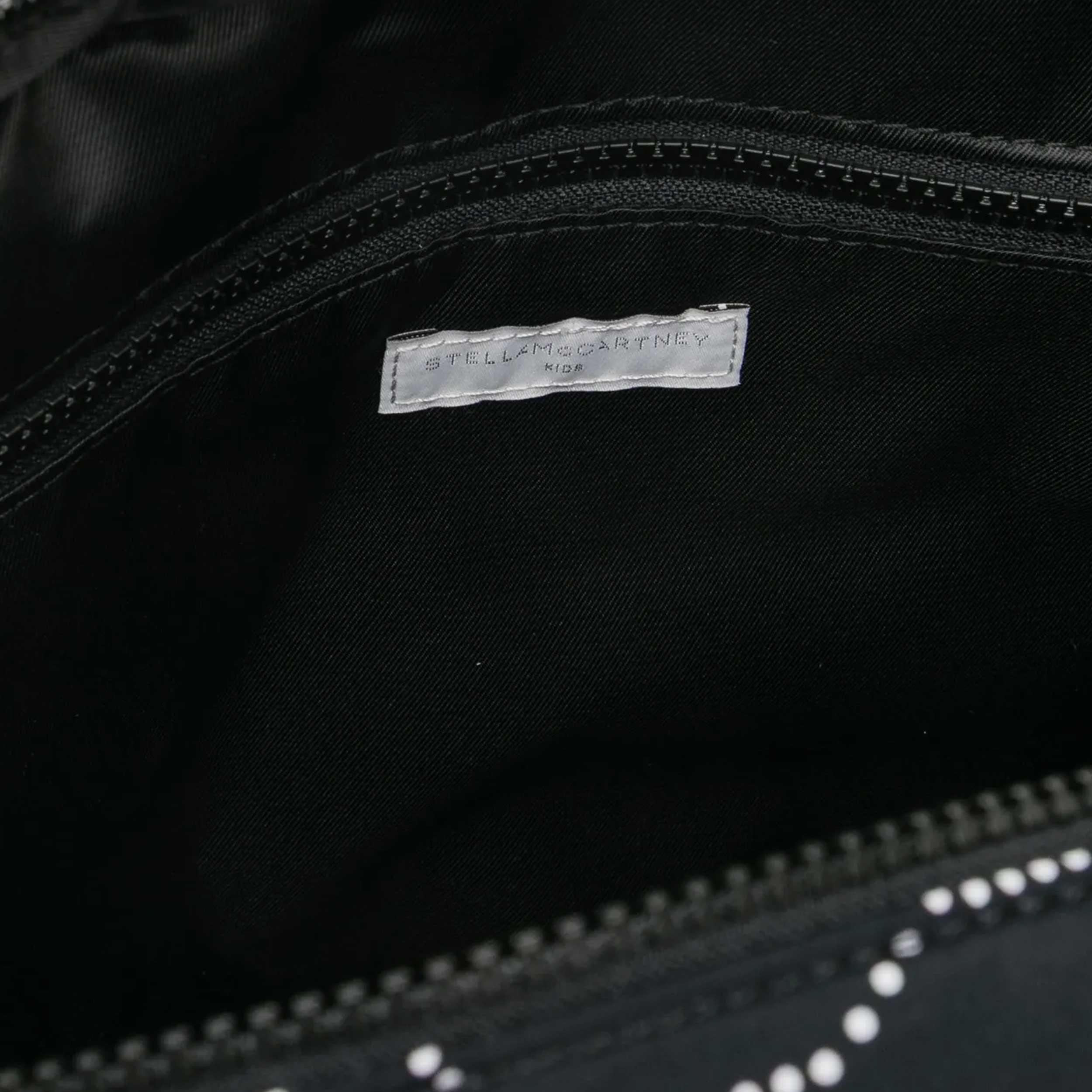 Black Tote Bag with All-Over Logo by STELLA MCCARTNEY
