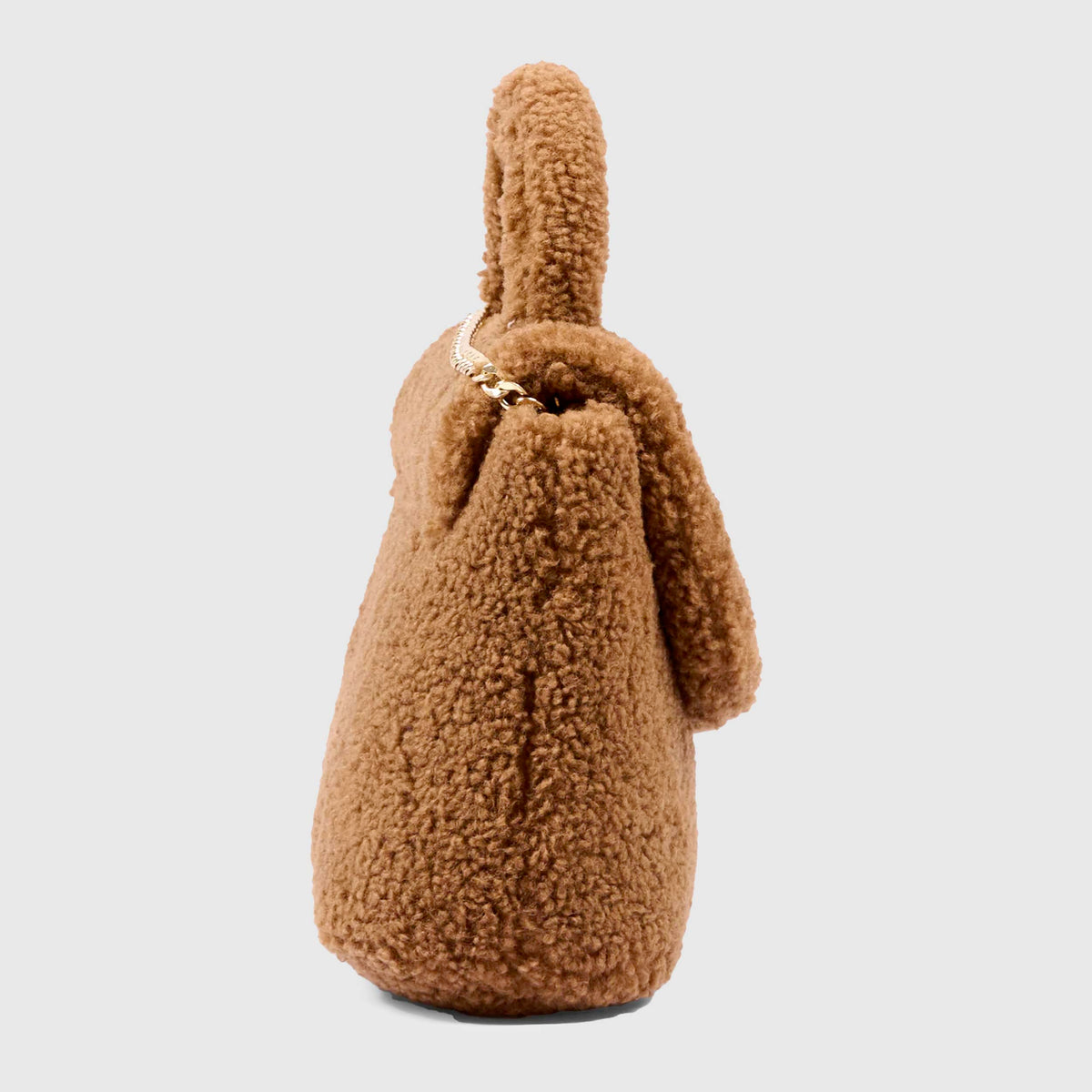 Borsa a Sacco in Teddy Marrone per Ragazza by STELLA MCCARTNEY