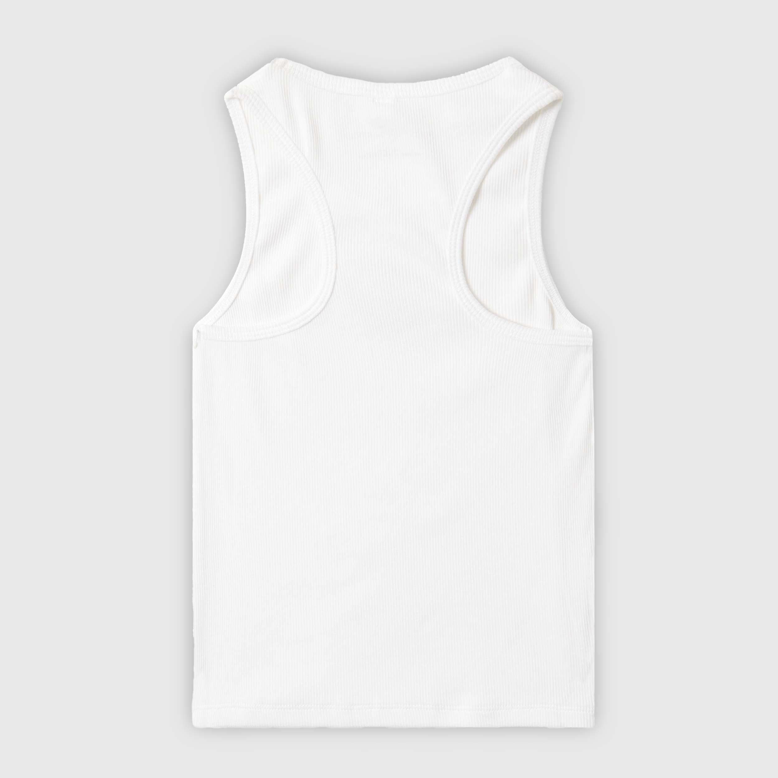 STELLA MCCARTNEY White Tank Top with Black Crest