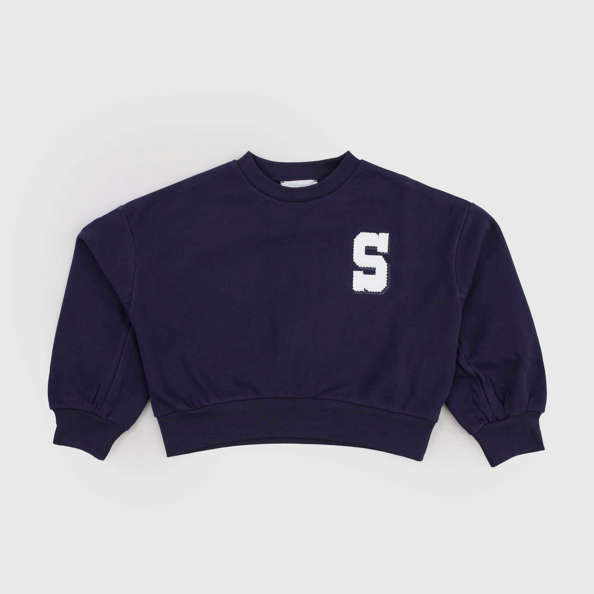 Felpa Blu Corta a Scatoletta per Bambina by STELLA MCCARTNEY