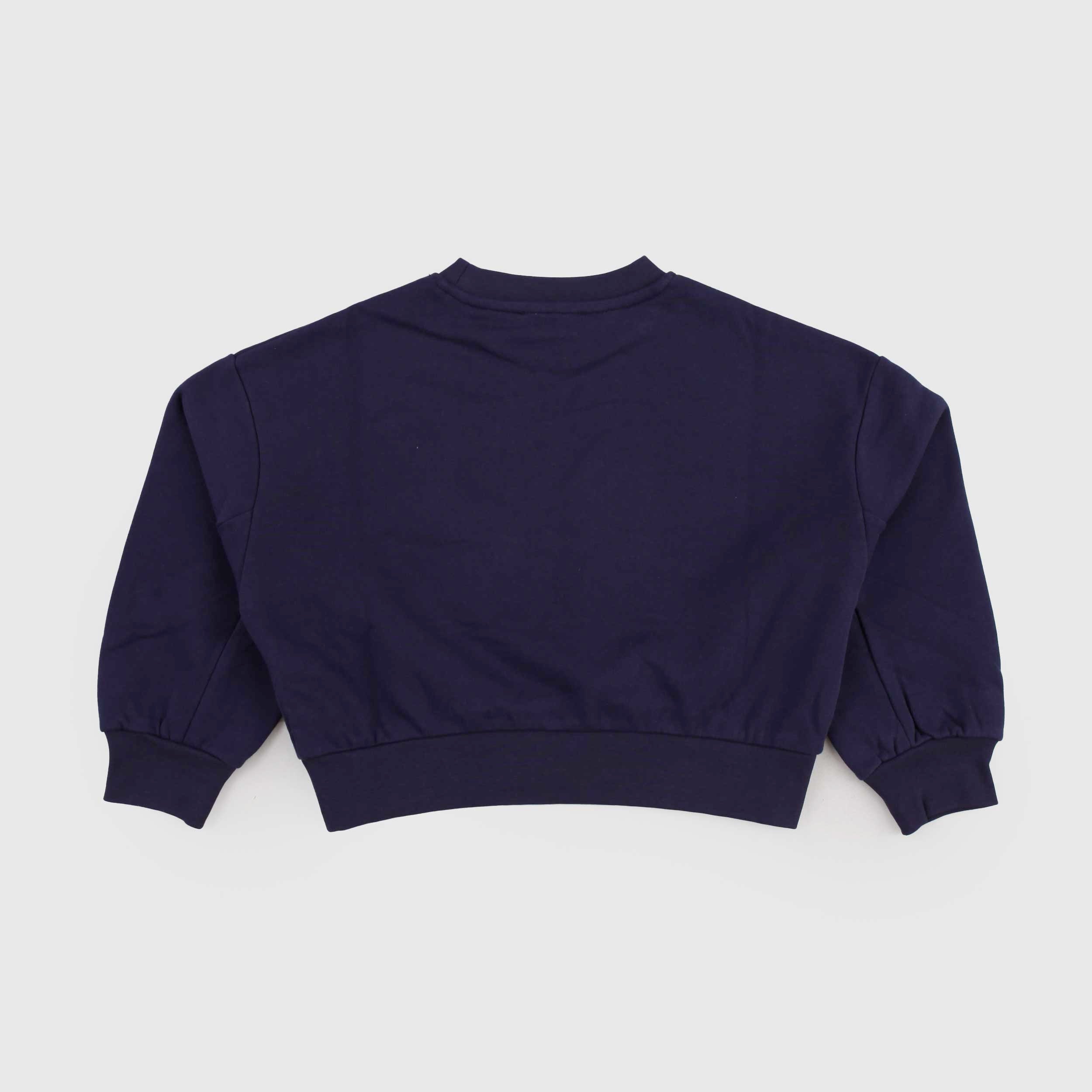 Felpa Blu Corta a Scatoletta per Bambina by STELLA MCCARTNEY