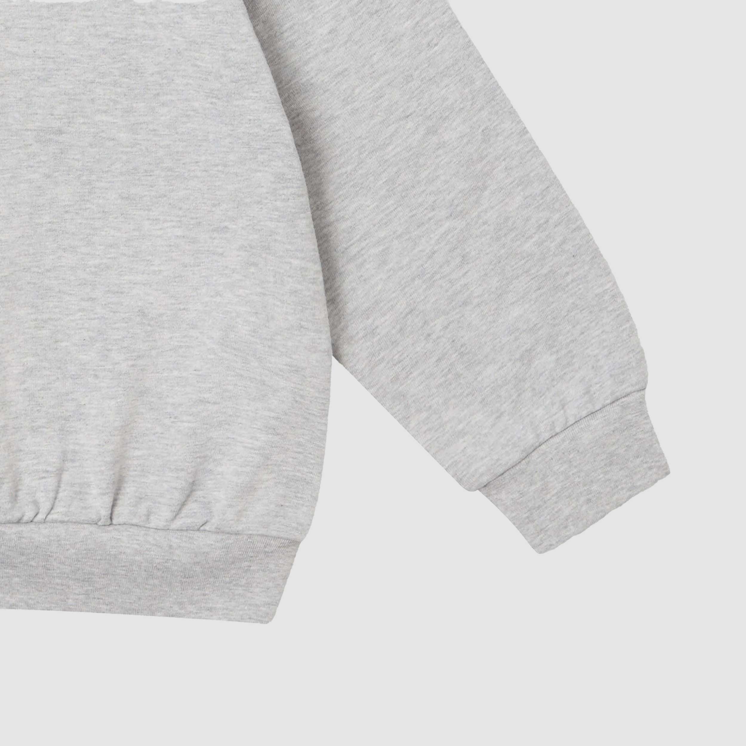 Felpa Grigia con Ricamo sul Davanti Firmata STELLA MCCARTNEY