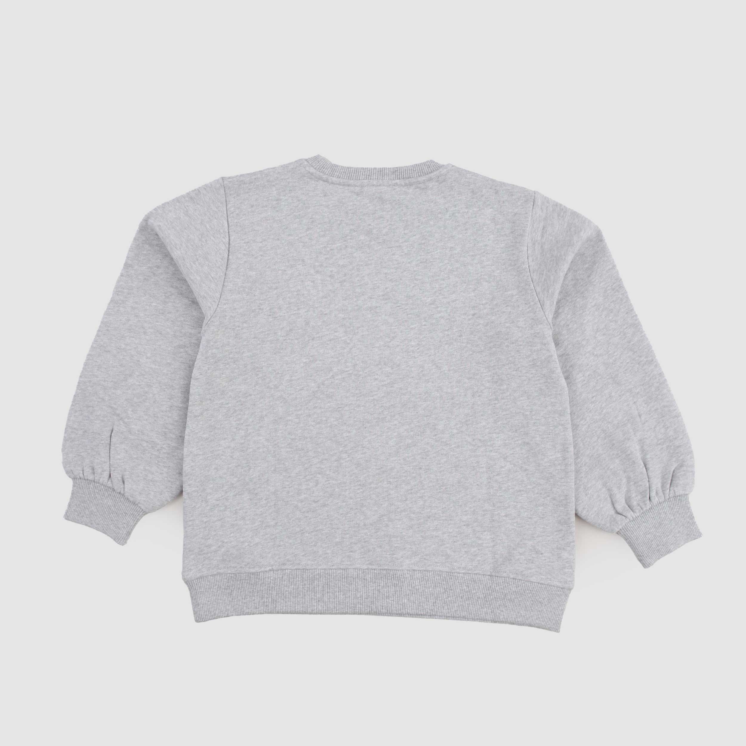 Felpa Grigio Melangiato con Scritta in Rilievo By STELLA MCCARTNEY