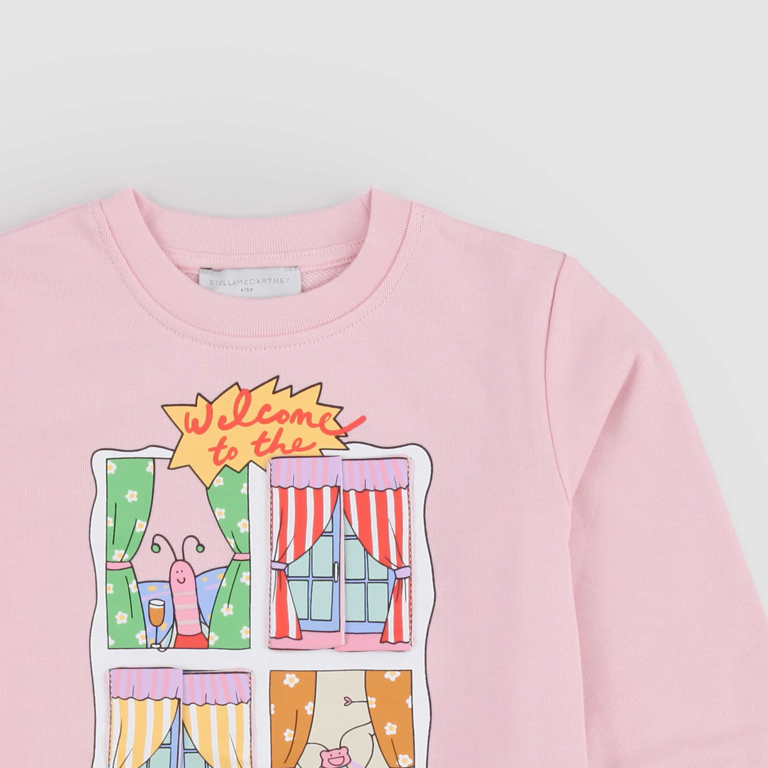 Felpa Rosa Girocollo Firmata STELLA MCCARTNEY