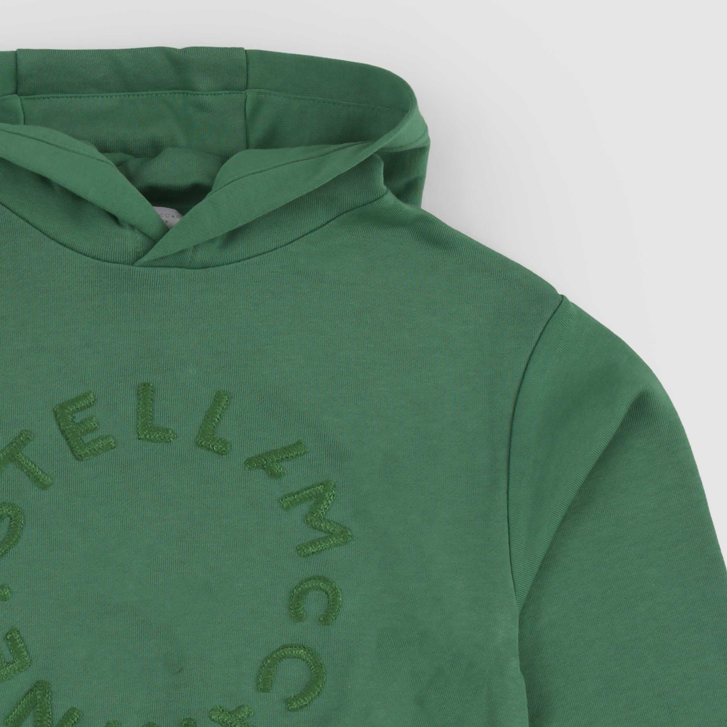 Green Sweatshirt with Embroidery by STELLA MCCARTNEY