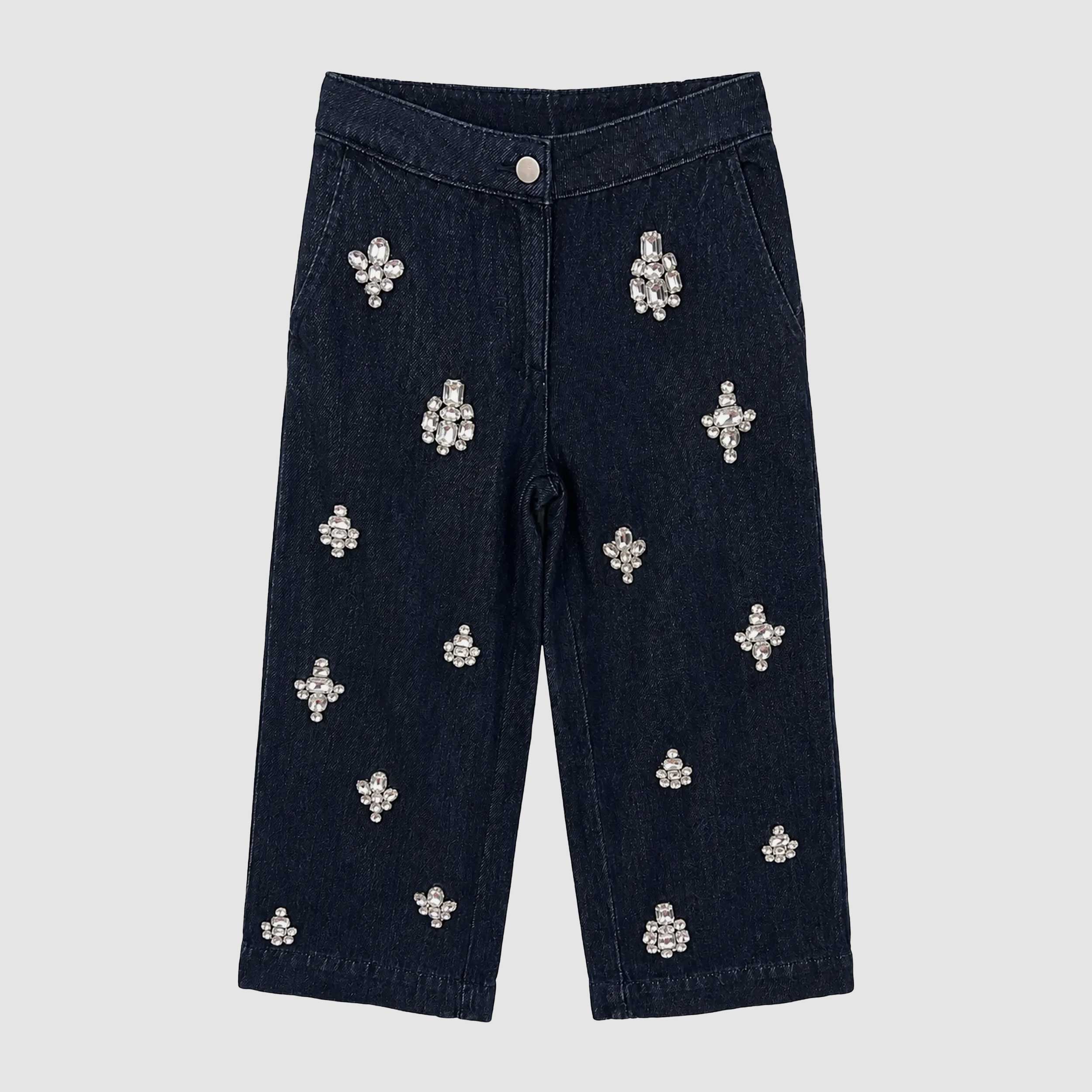 Denim Jeans with Crystals for Girls by STELLA MCCARTNEY