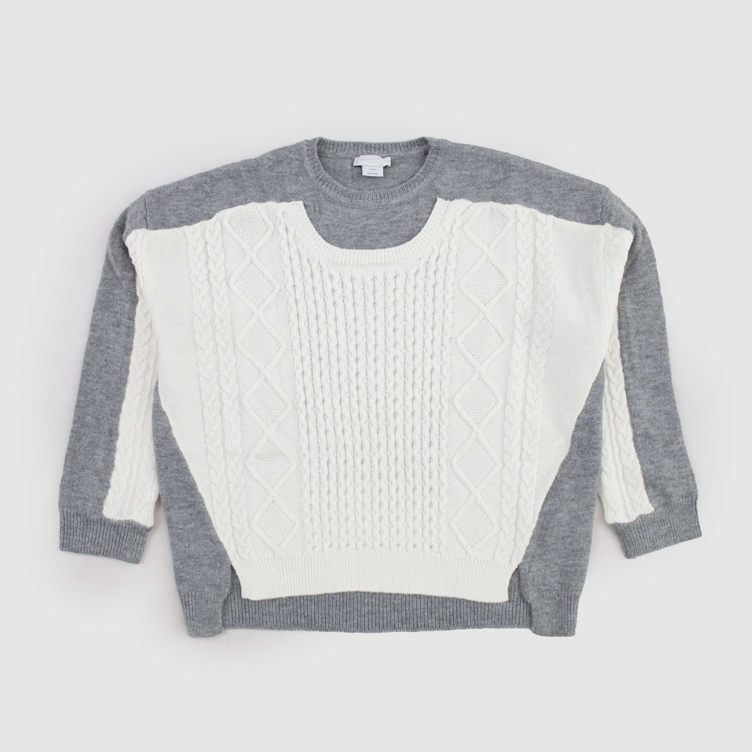 Grey and Milk T-Shirt for Girl by STELLA MCCARTNEY
