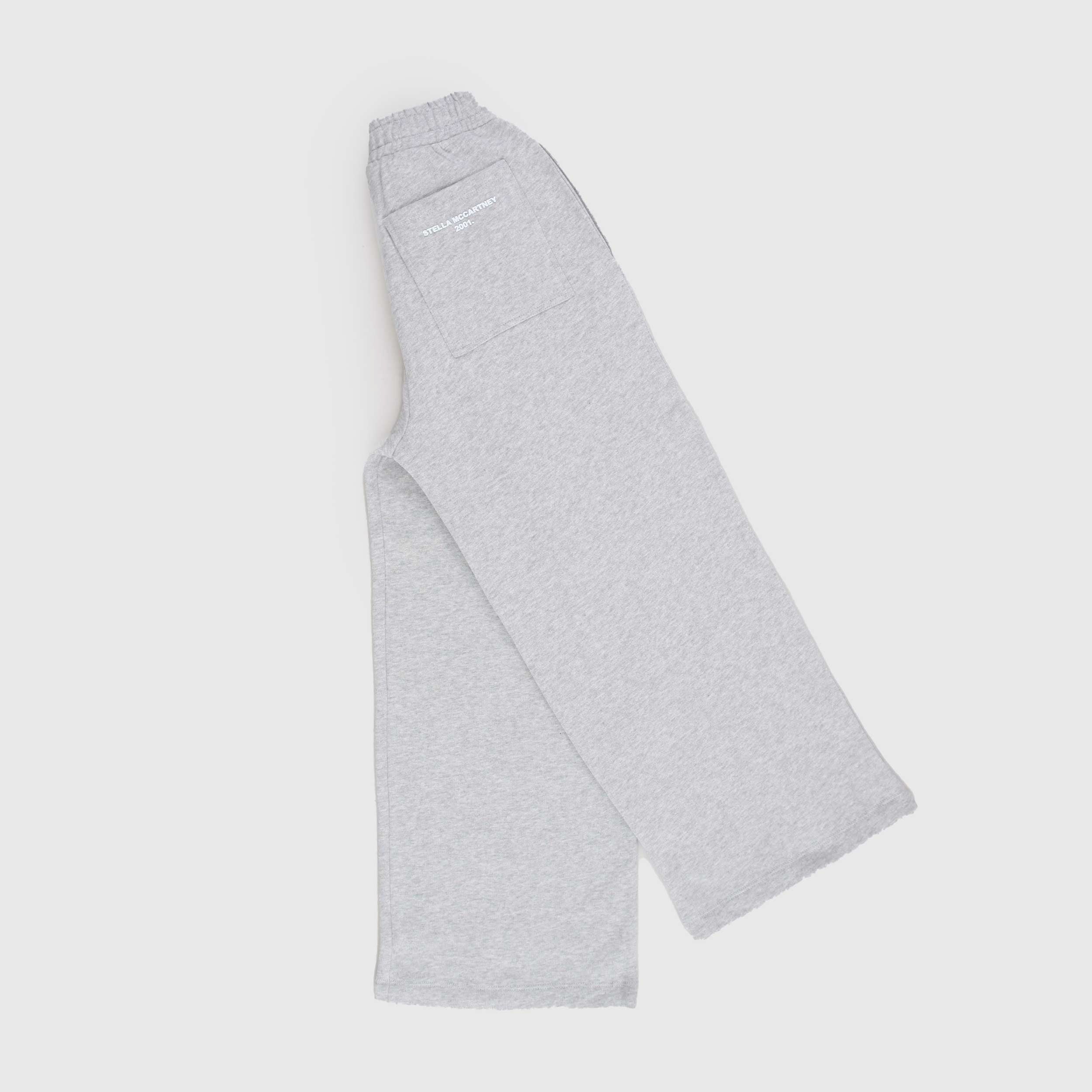 Pantalone Tuta Grigio Melangiato Modello Largo By STELLA MCCARTNEY