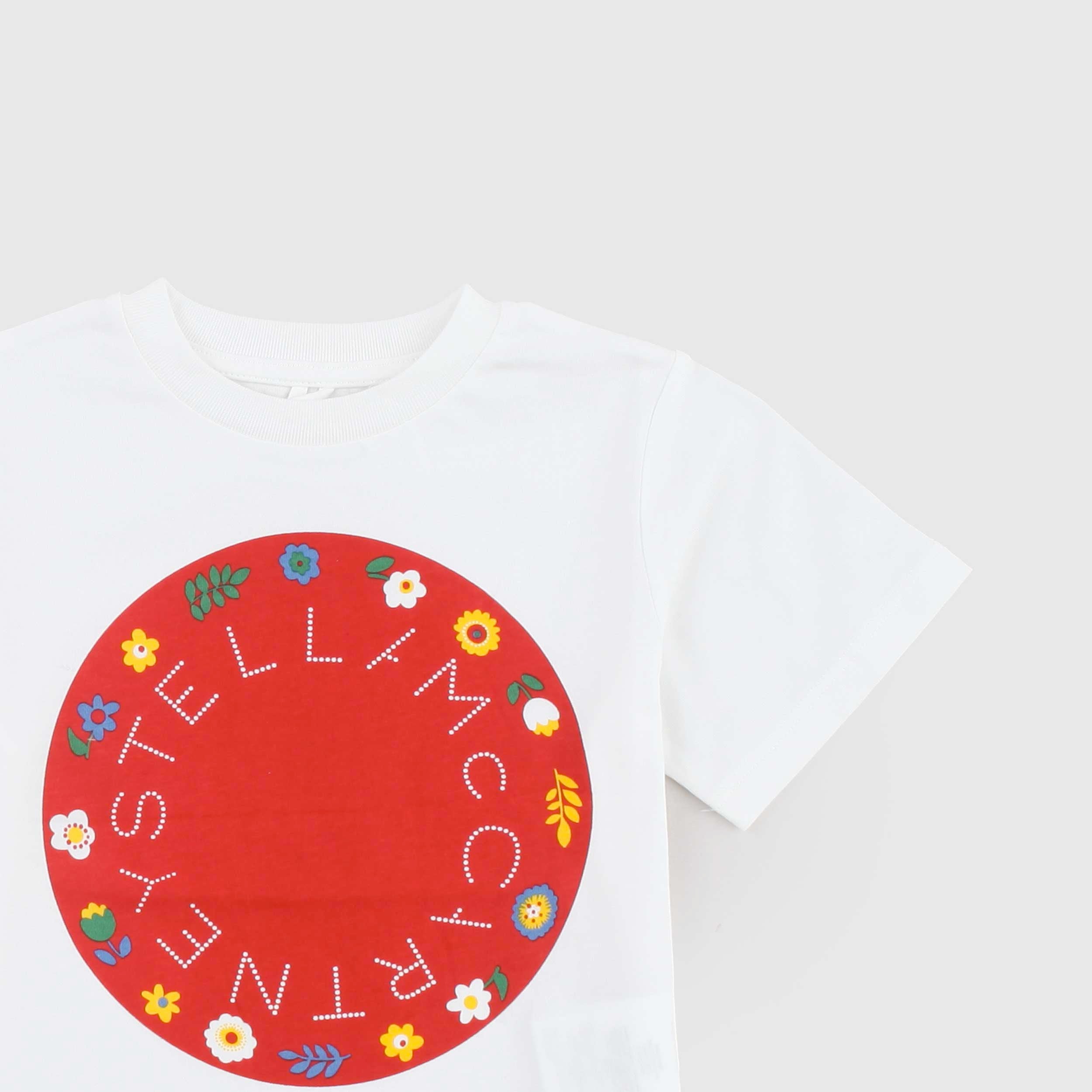 White T-shirt Model Box with Round Logo By STELLA MCCARTNEY