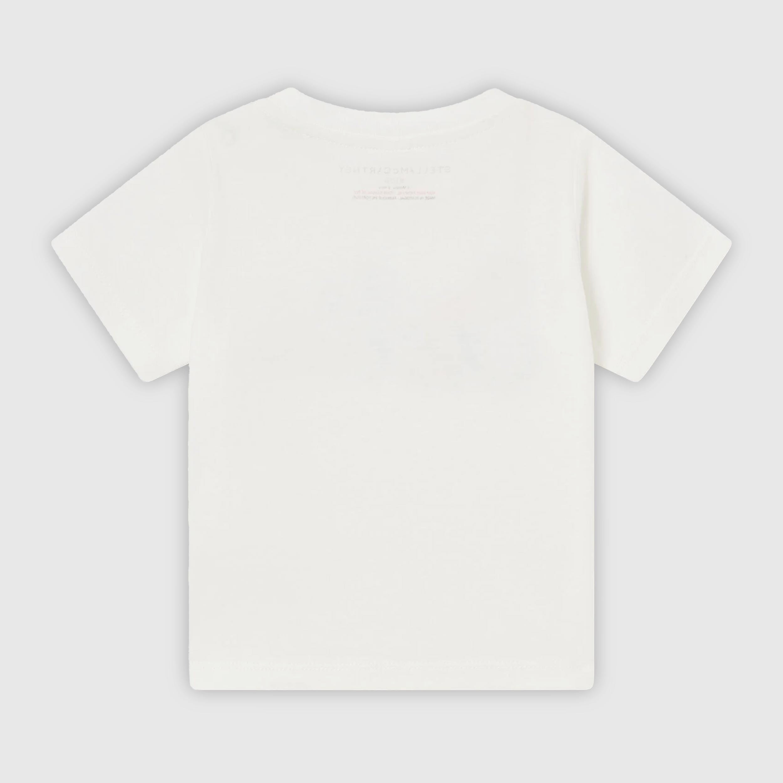 White T-shirt with Green Print by STELLA MCCARTNEY