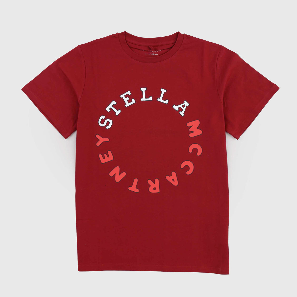 T-shirt Bordeaux con Stampa per Ragazzi by STELLA MCCARTNEY