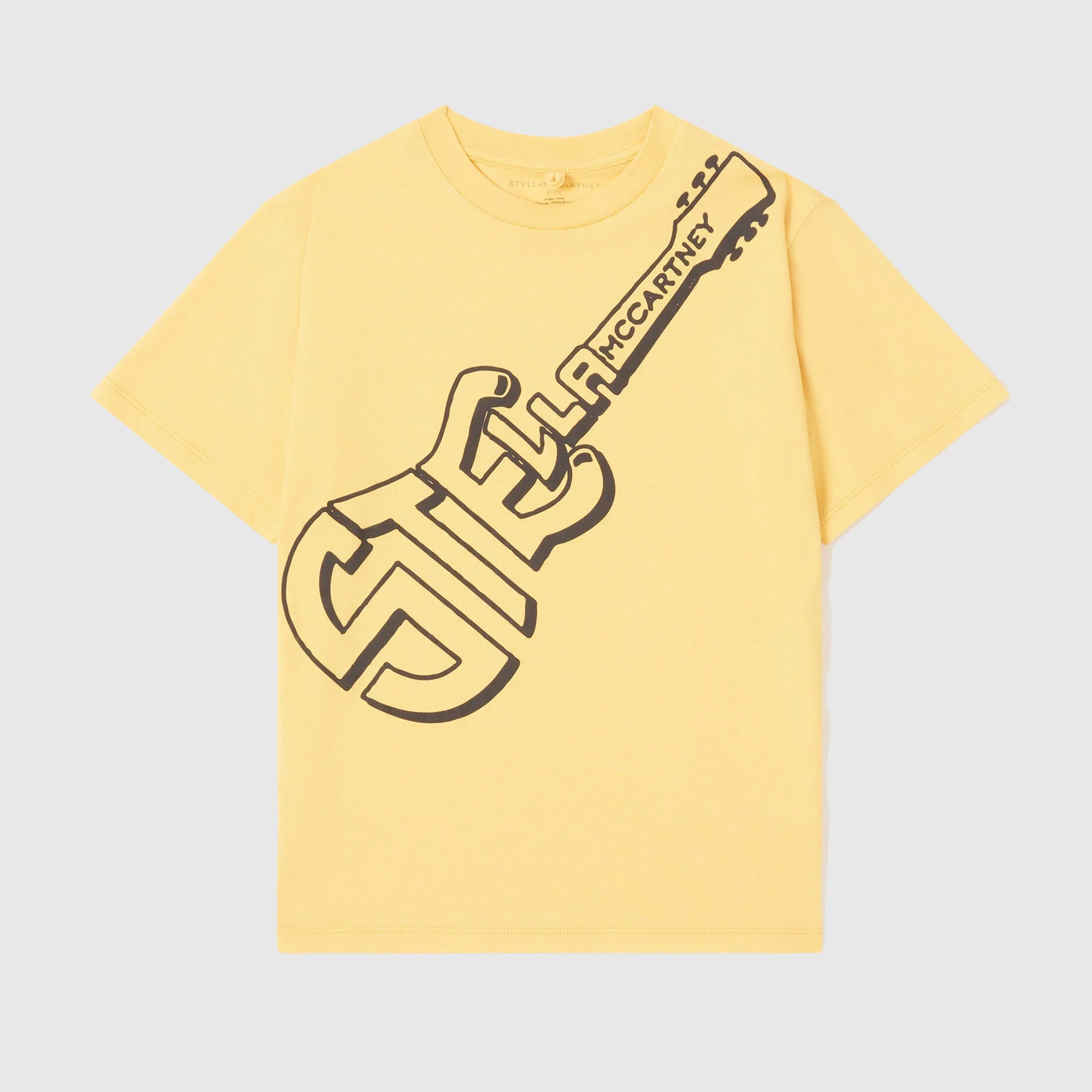 STELLA MCCARTNEY Yellow T-shirt with Black Print