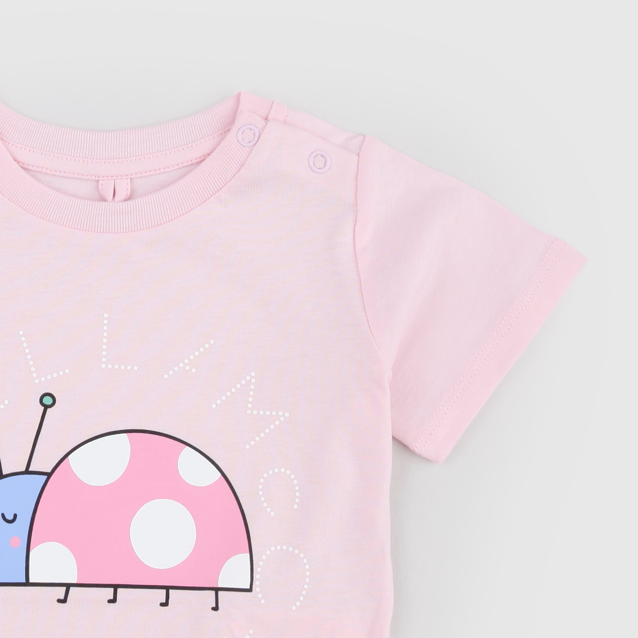 Pink T-shirt with colorful writing by STELLA MCCARTNEY