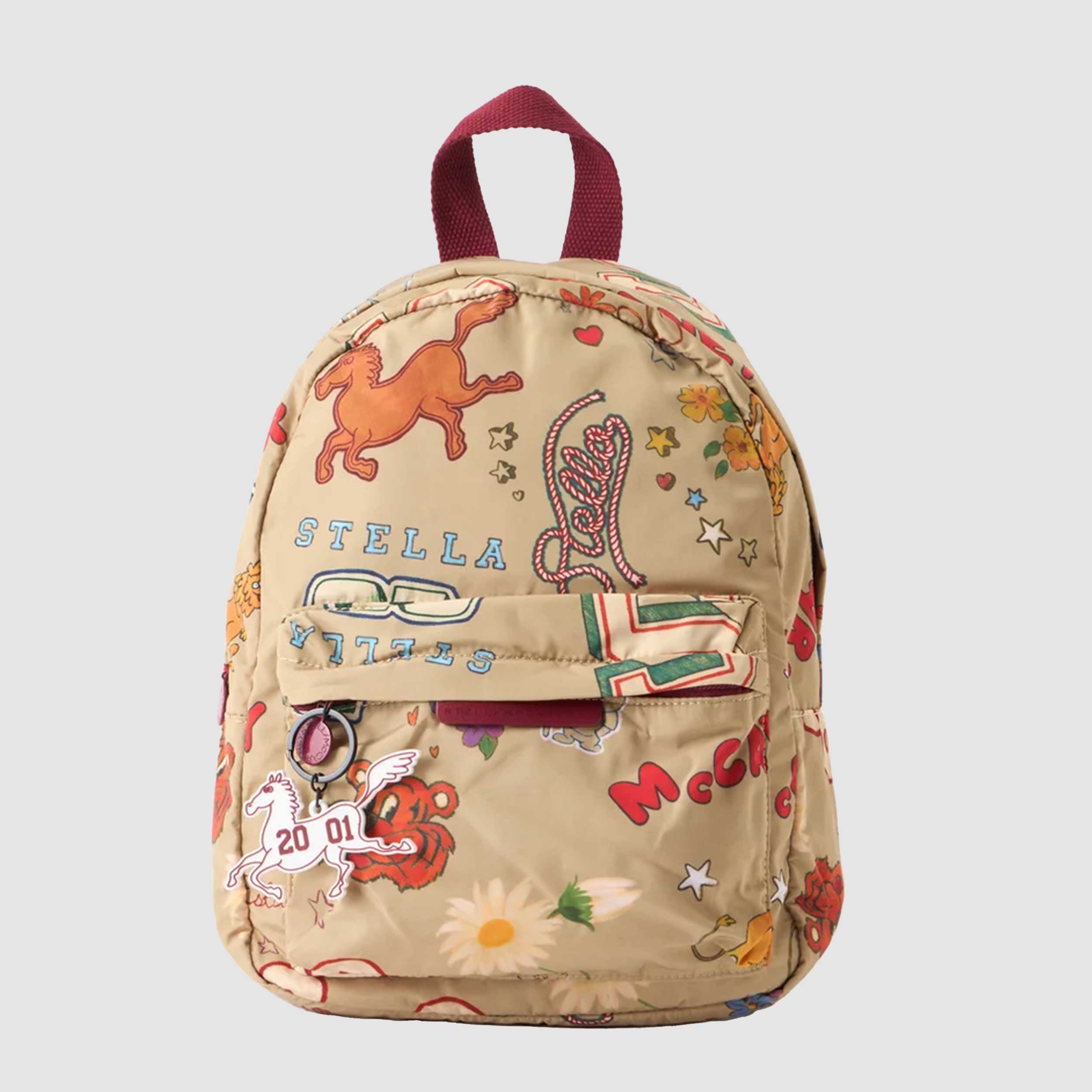 Zaino Beige con Applicazioni Multicolor by STELLA MCCARTNEY