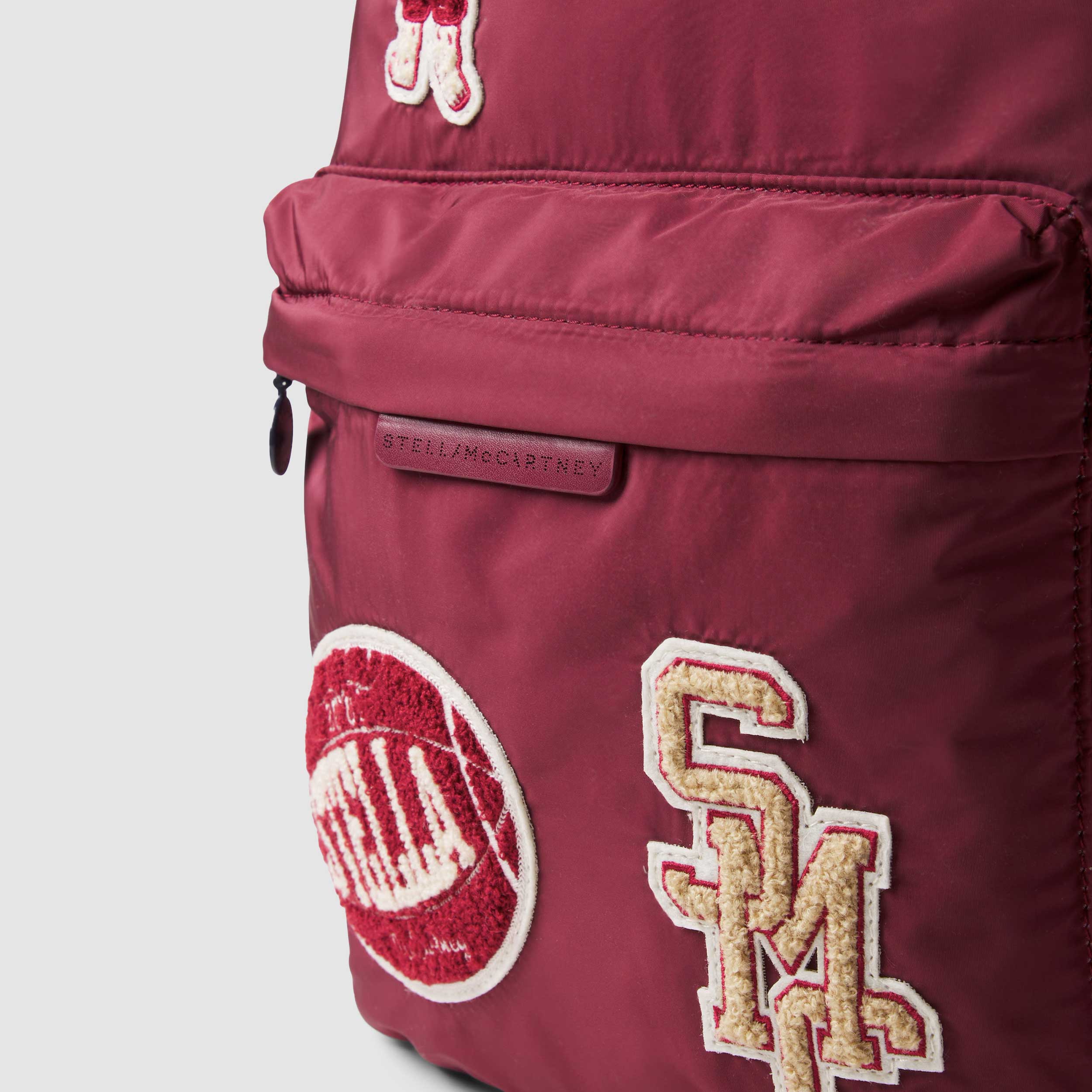 Zaino Bordeaux con Patch Firmato STELLA MCCARTNEY