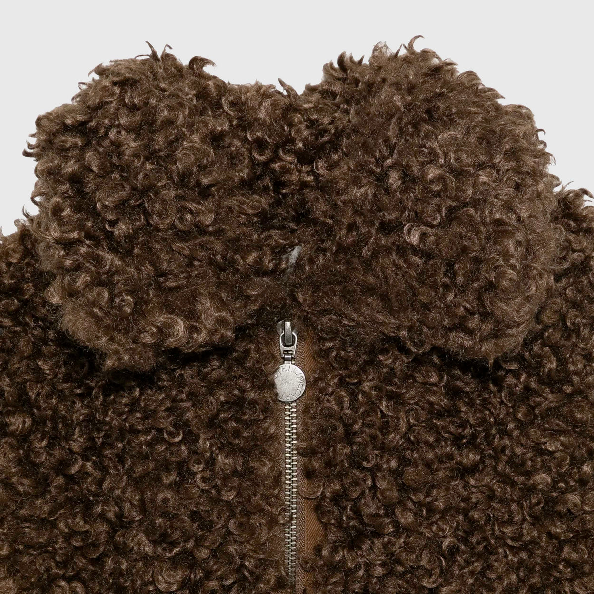 Giacca in Teddy Marrone con Zip per Ragazza STELLA MCCARTNEY
