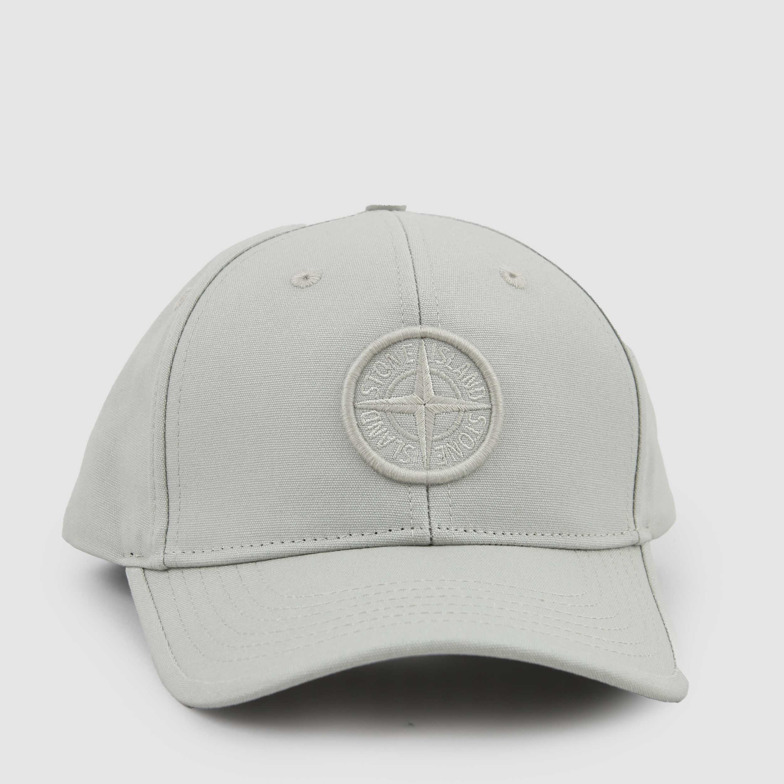 Cappello Bianco con Inserti e Logo Firmato STONE ISLAND