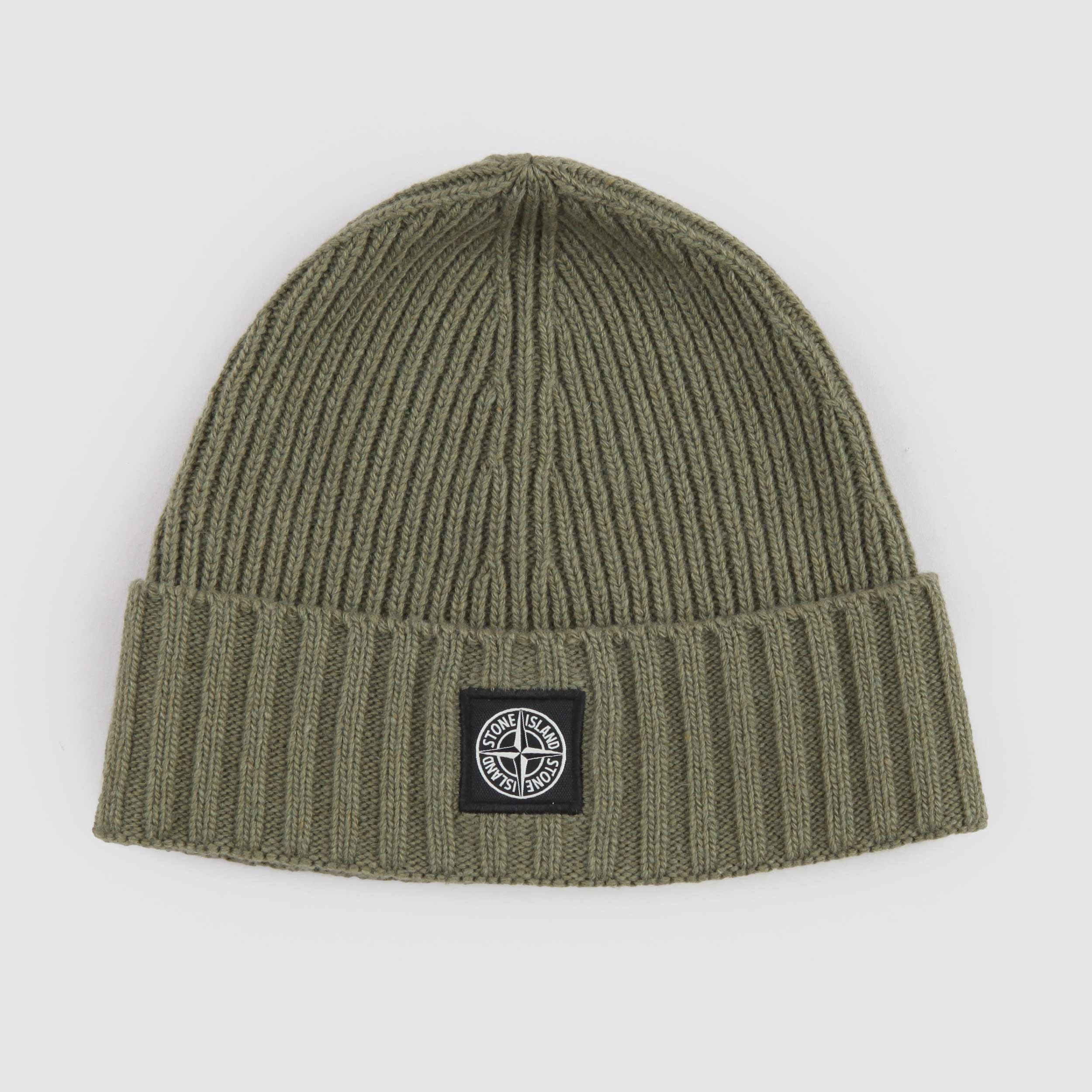 Cappello Verde a Coste per Bambino Firmato STONE ISLAND