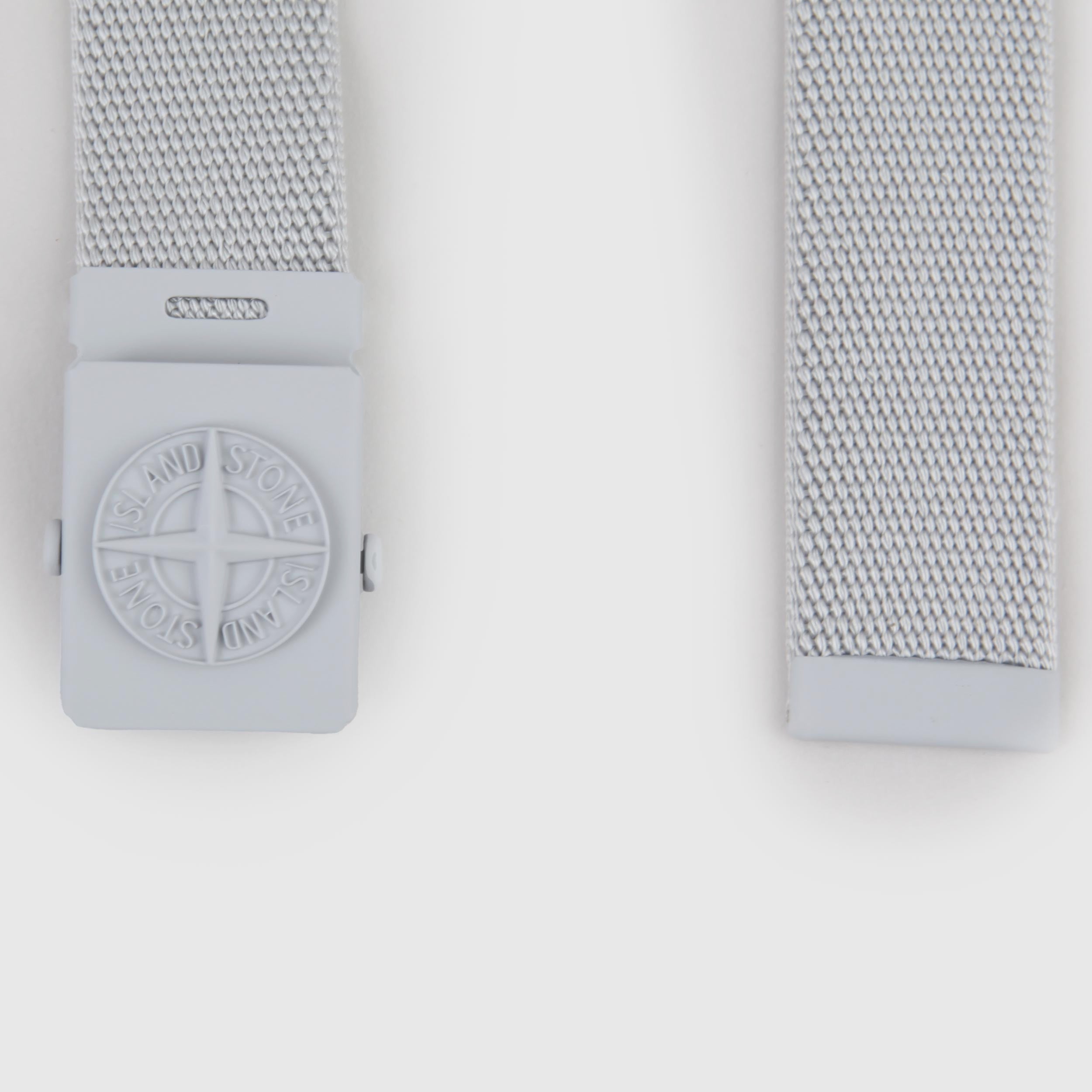 Cintura Grigia con Fibbia Compass Firmata STONE ISLAND