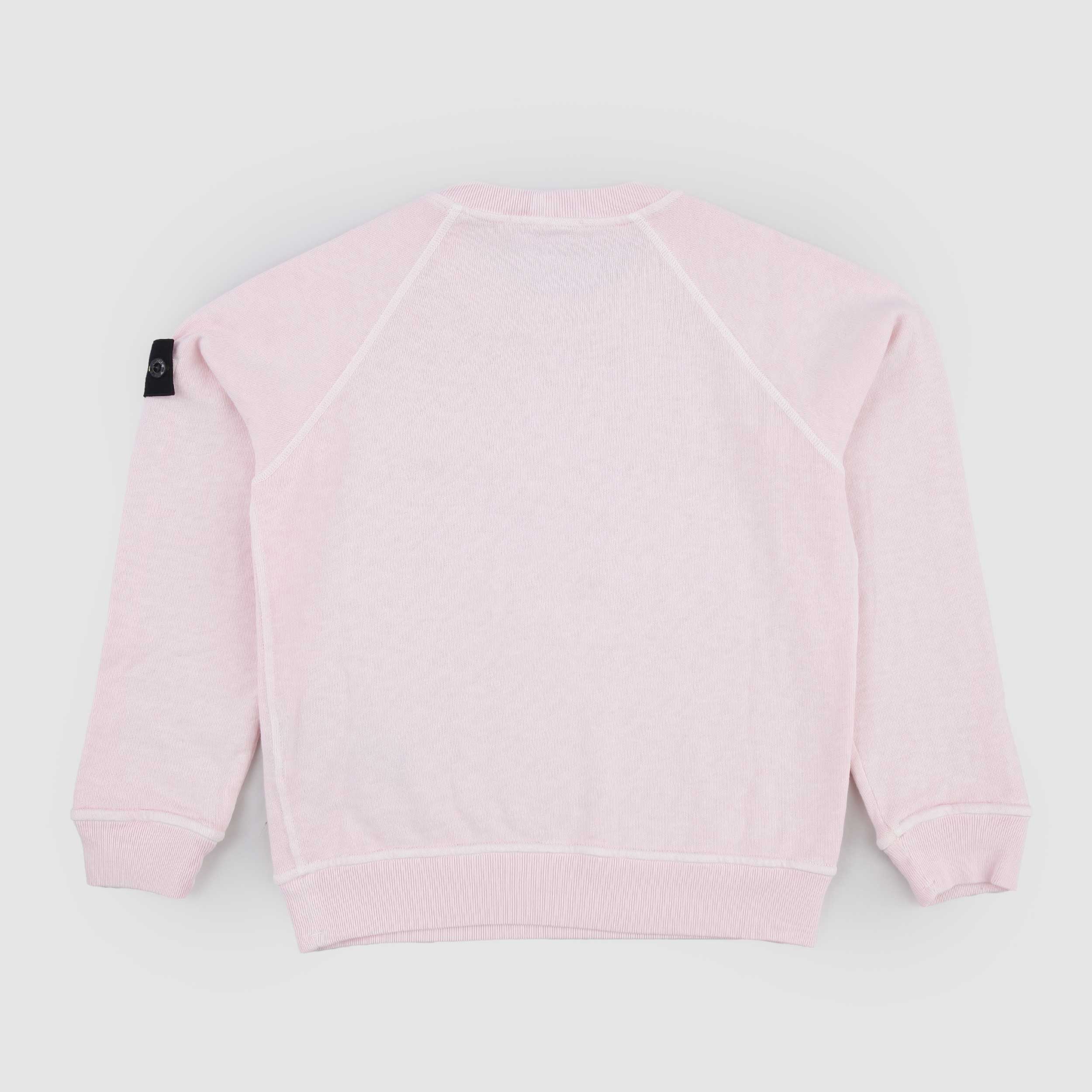 Pink Sweater with Iconic Tag by STONE ISLAND