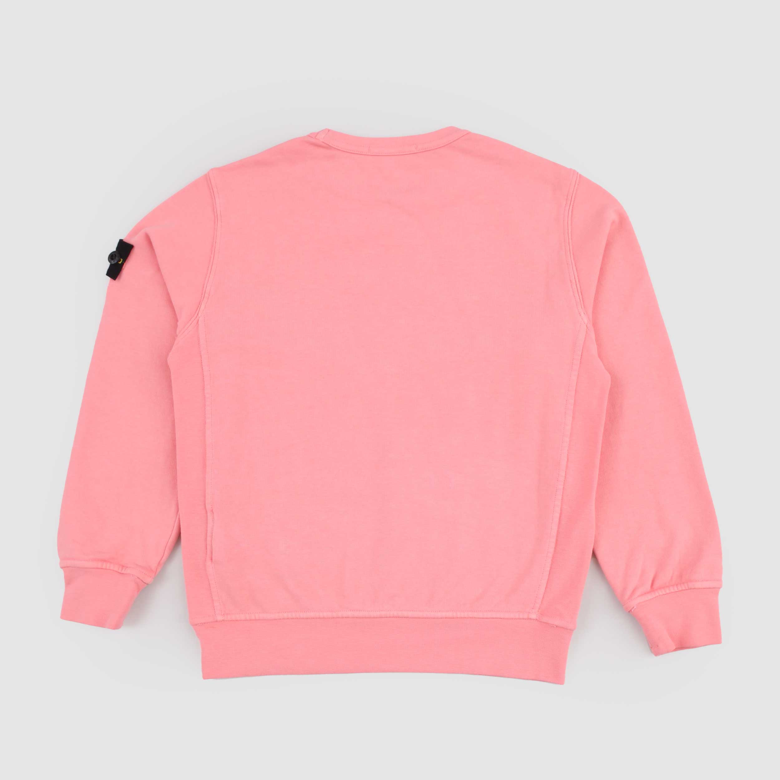 Felpa Girocollo Rosa Salmone Firmata STONE ISLAND