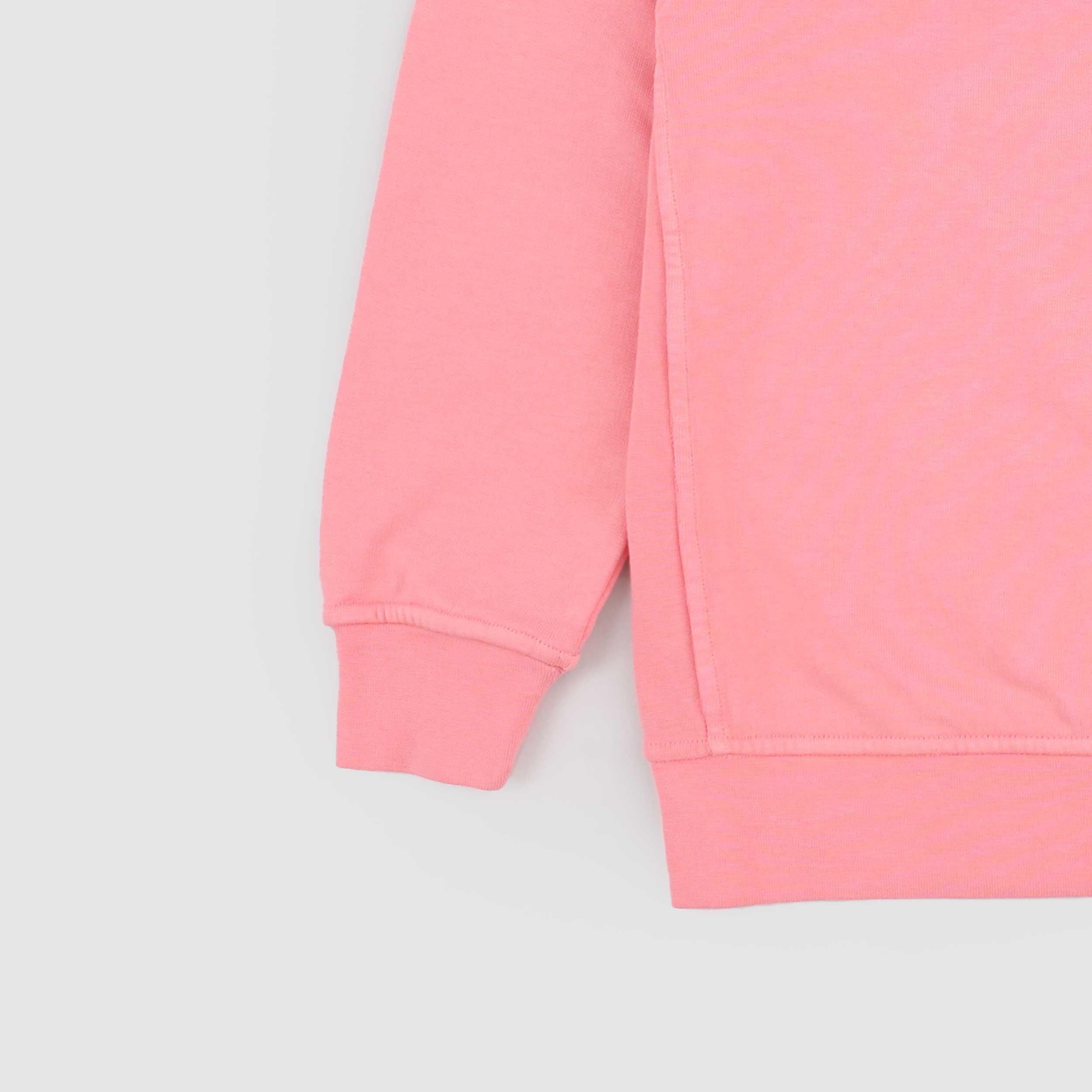 Felpa Girocollo Rosa Salmone Firmata STONE ISLAND