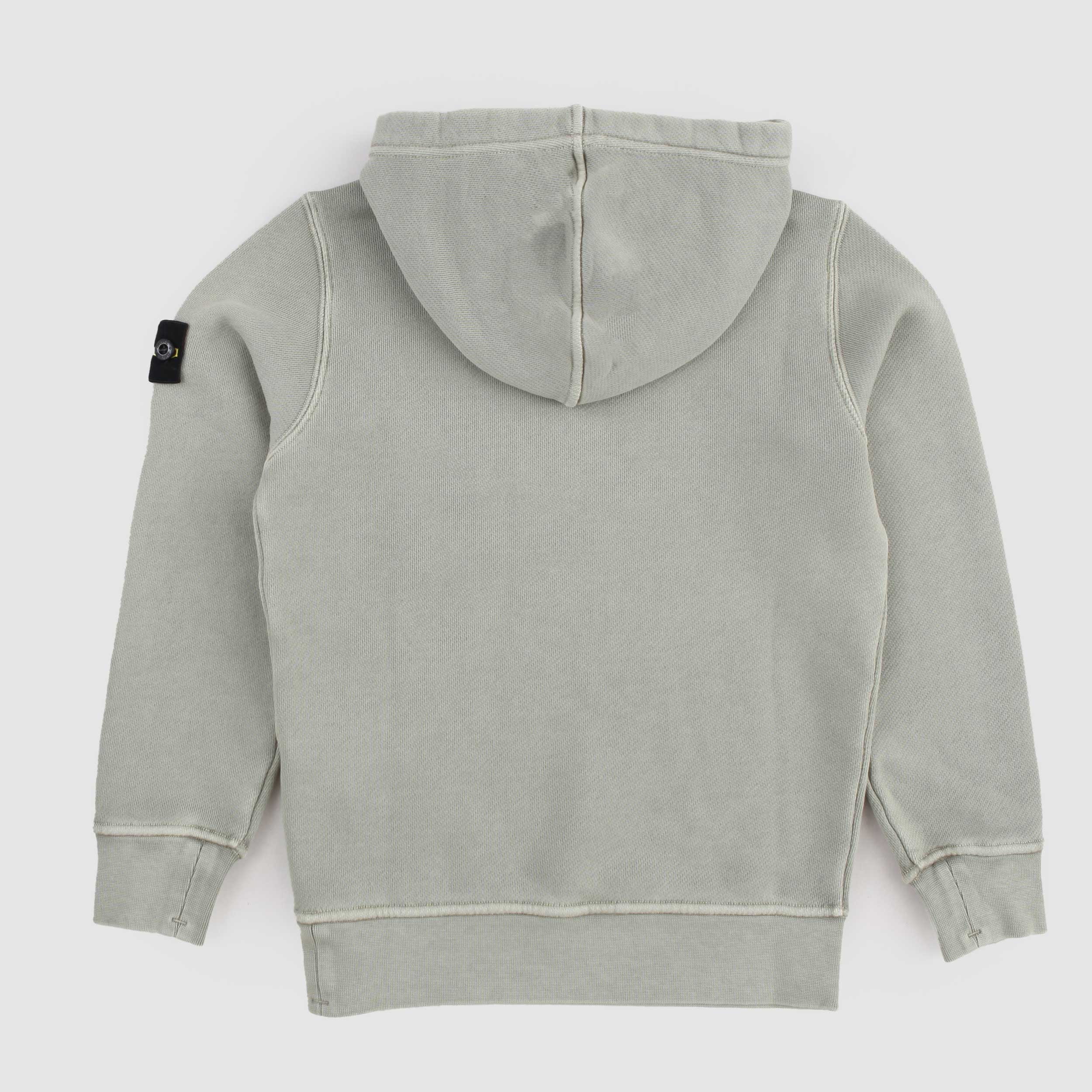 Sage Green Hoodie for Boy By STONE ISLAND