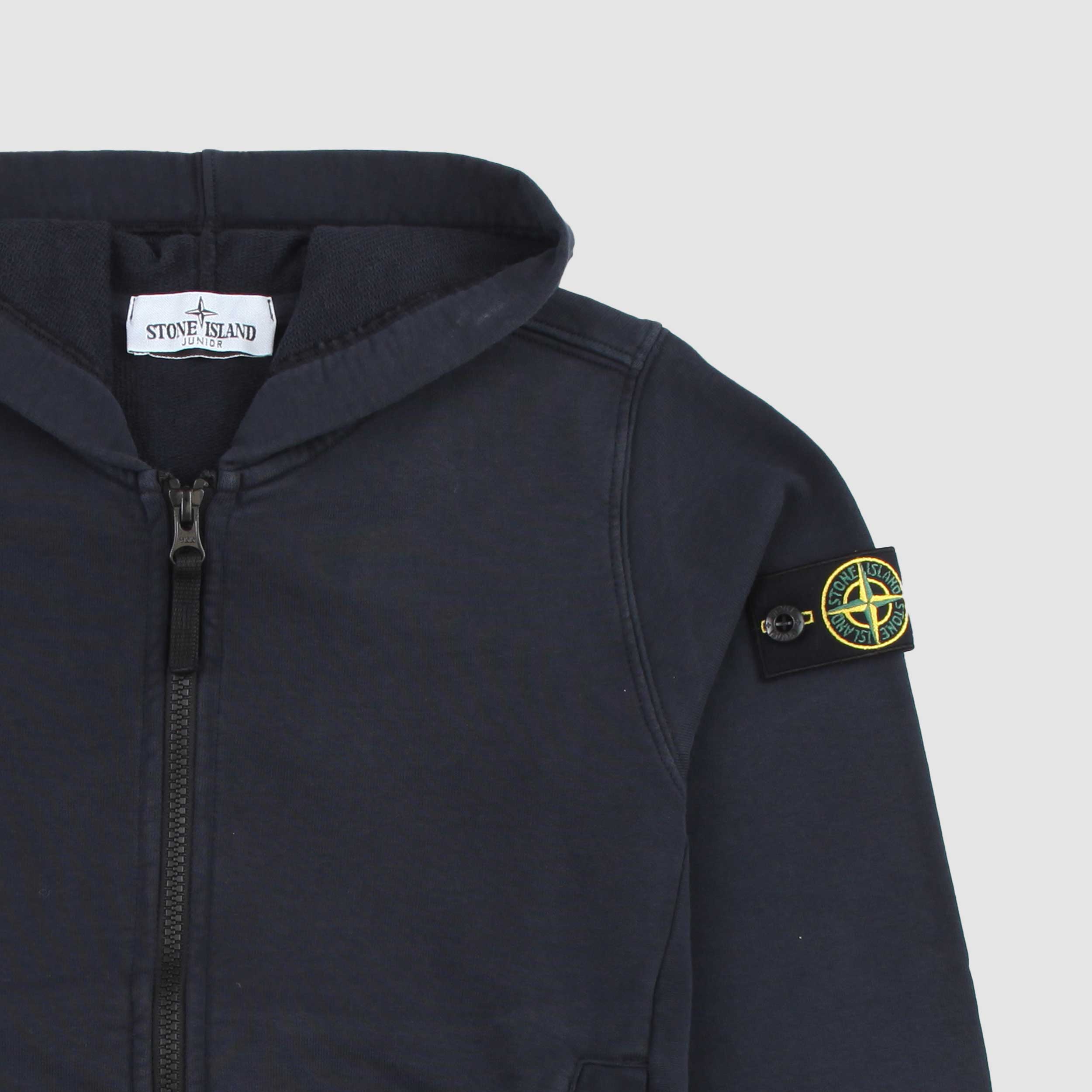 Felpa Blu con Cappuccio Firmata STONE ISLAND
