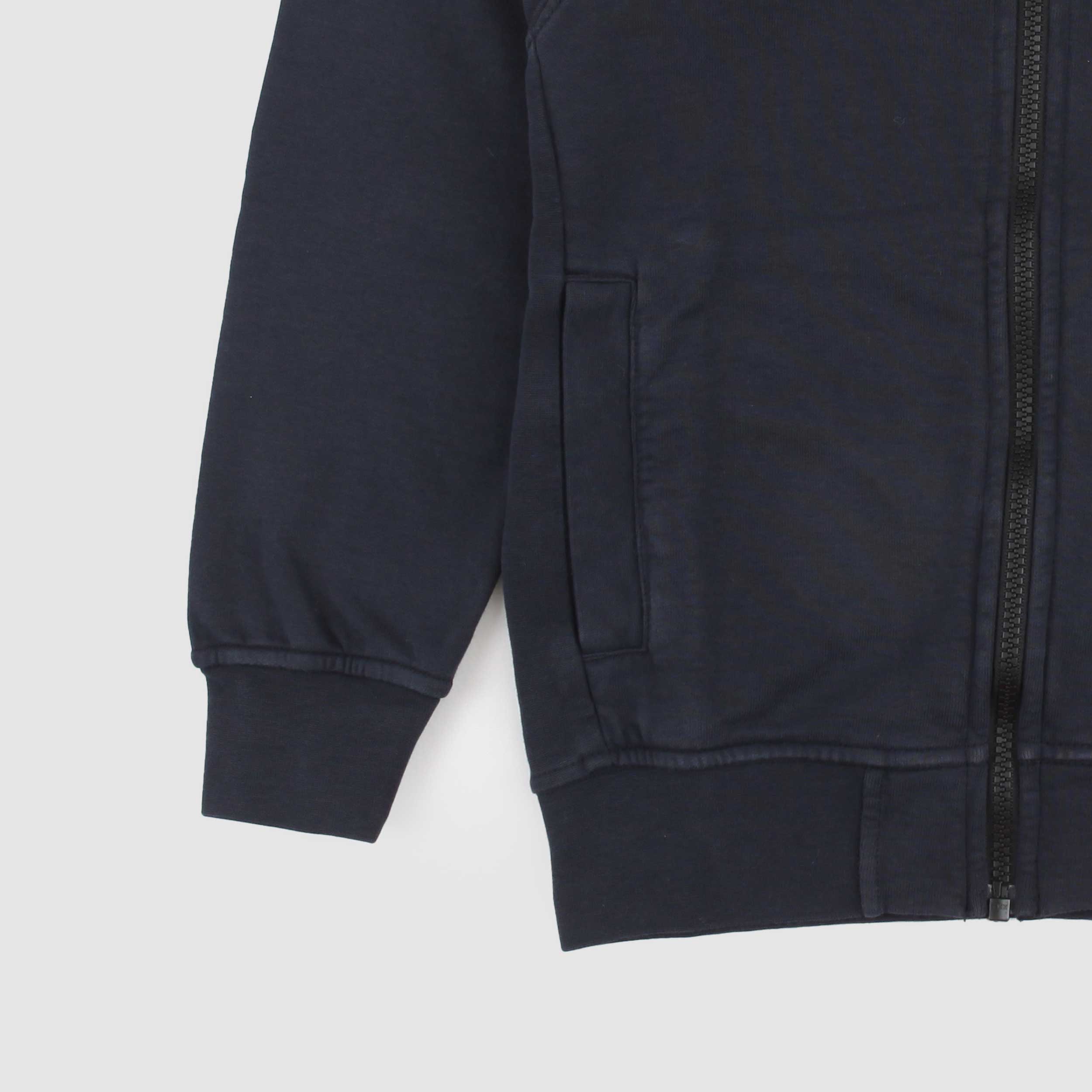 Felpa Blu con Cappuccio Firmata STONE ISLAND