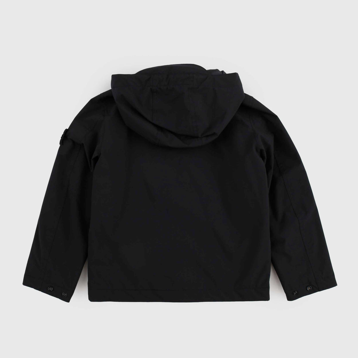 Black Jacket with Patch Logo for Boy STONE ISLAND
