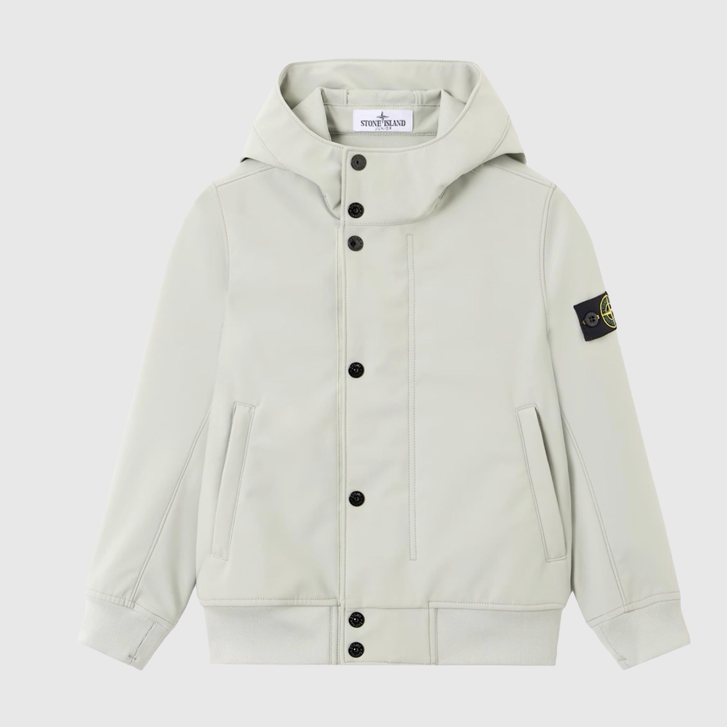 STONE ISLAND Aqua Green Jacket with Signature Tag