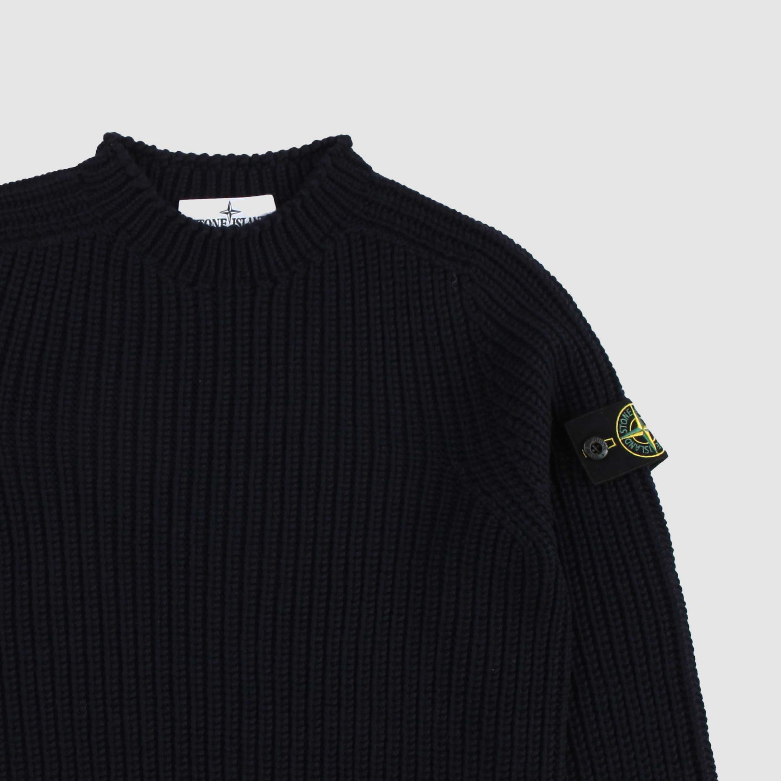 Blue Cub Scout T-Shirt in Virgin Wool for Boy By STONE ISLAND