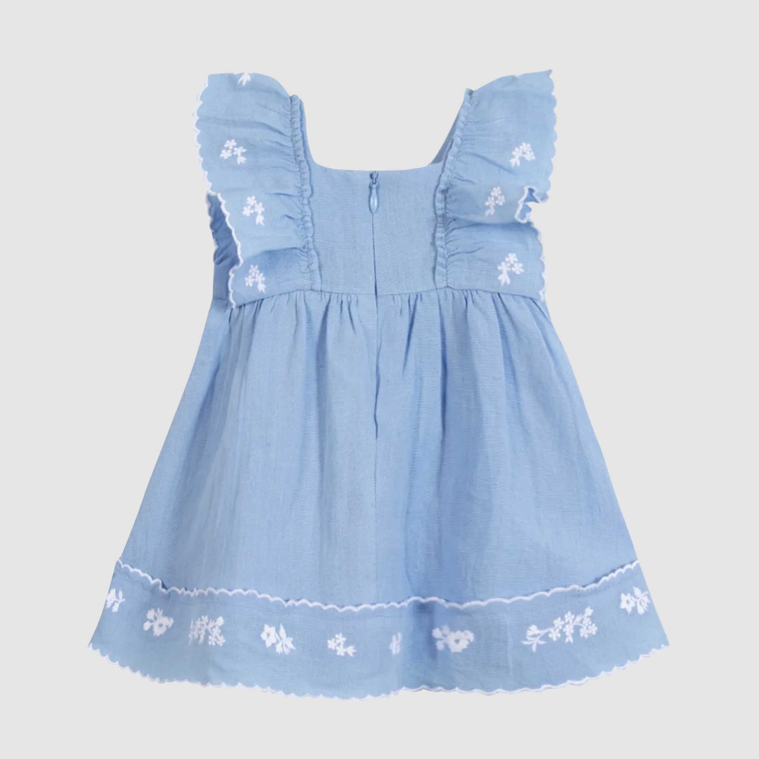Light Blue Sleeveless Dress by TARTINE ET CHOCOLAT