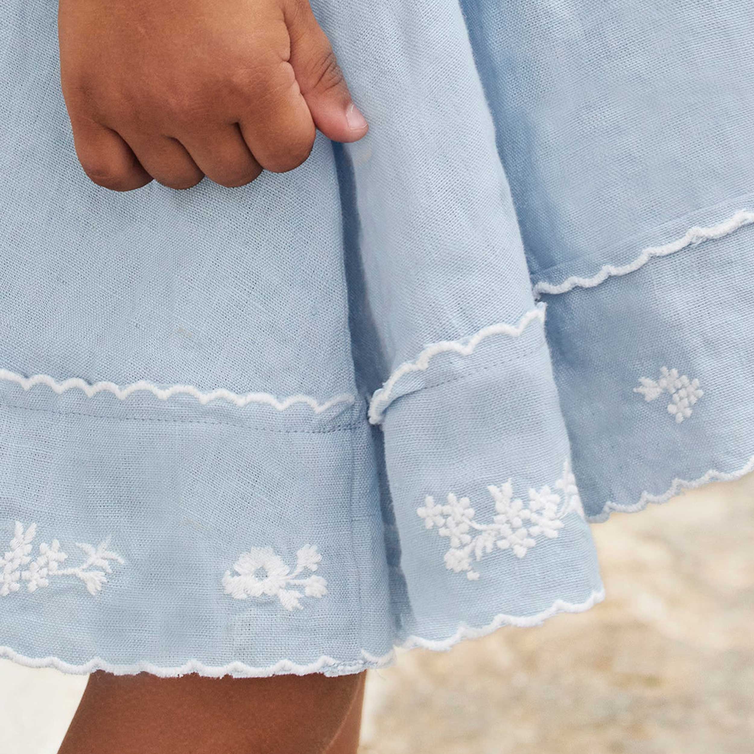 Light Blue Sleeveless Dress by TARTINE ET CHOCOLAT