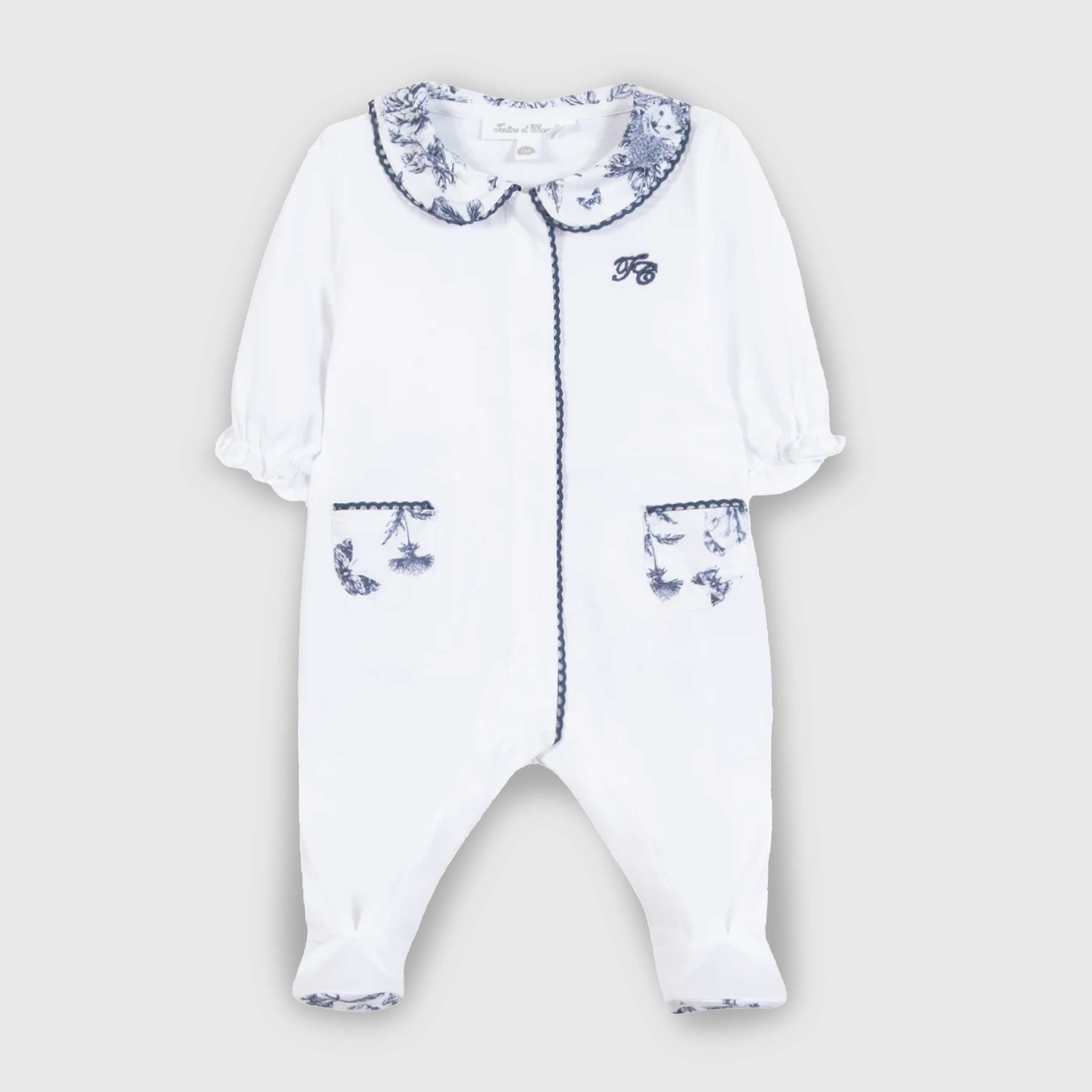 Tutina Bianca e Blu Firmata TARTINE ET CHOCOLAT